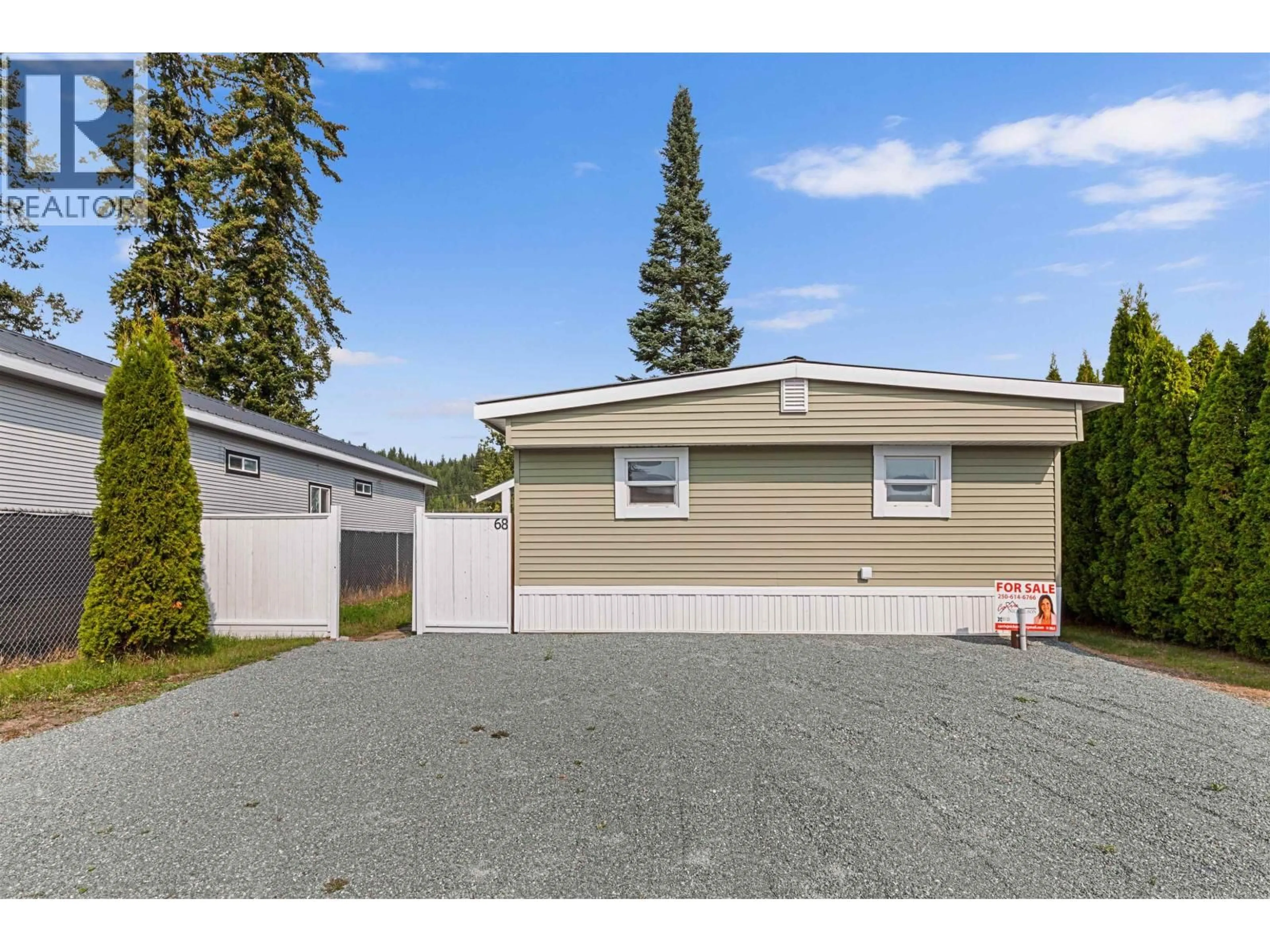 Home with vinyl exterior material, street for 68 - 5125 NORTH NECHAKO ROAD, Prince George British Columbia V2K4V7