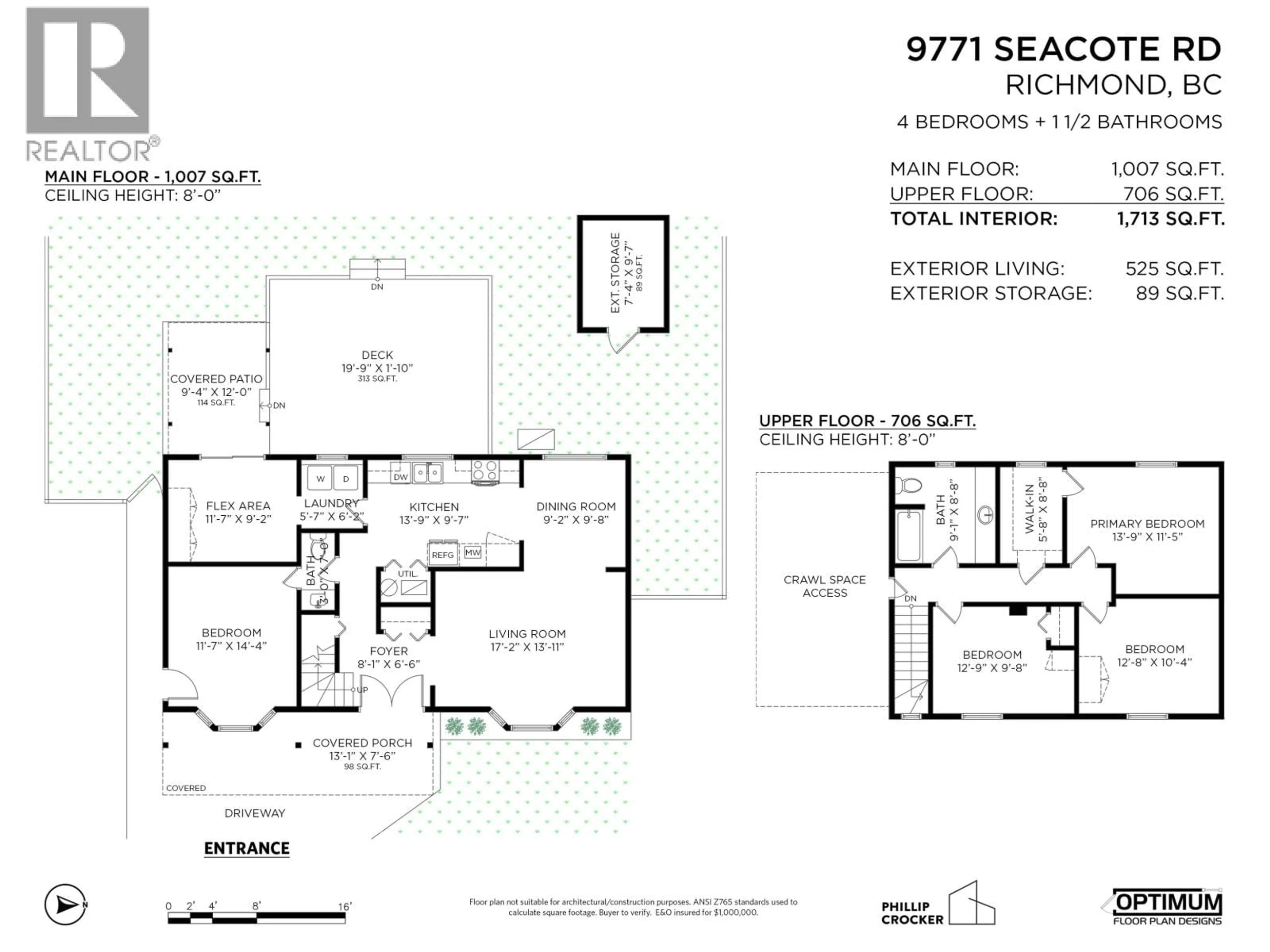 Floor plan for 9771 SEACOTE ROAD, Richmond British Columbia V7A4A6