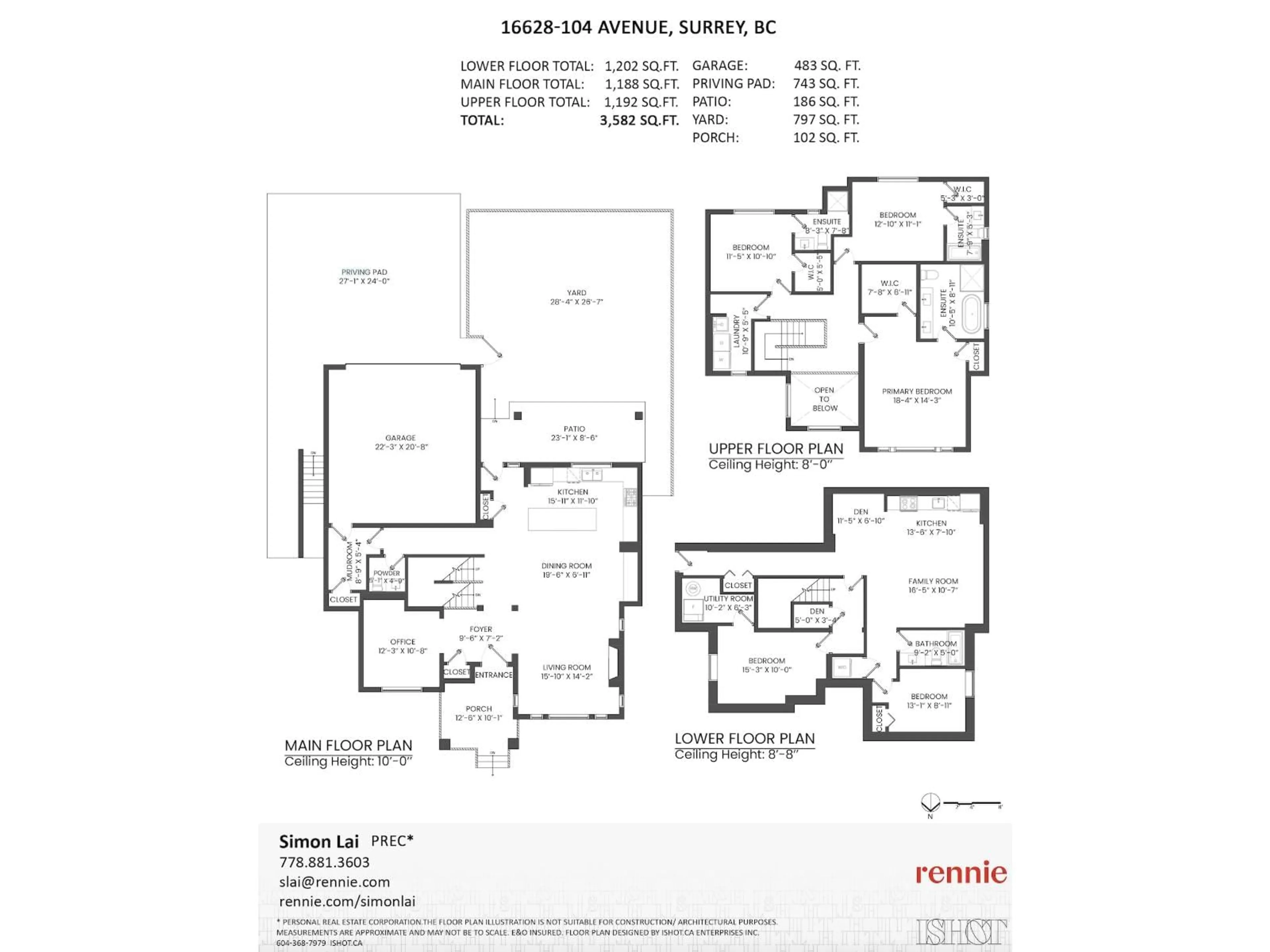 Floor plan for 16628 104, Surrey British Columbia V4N6V4