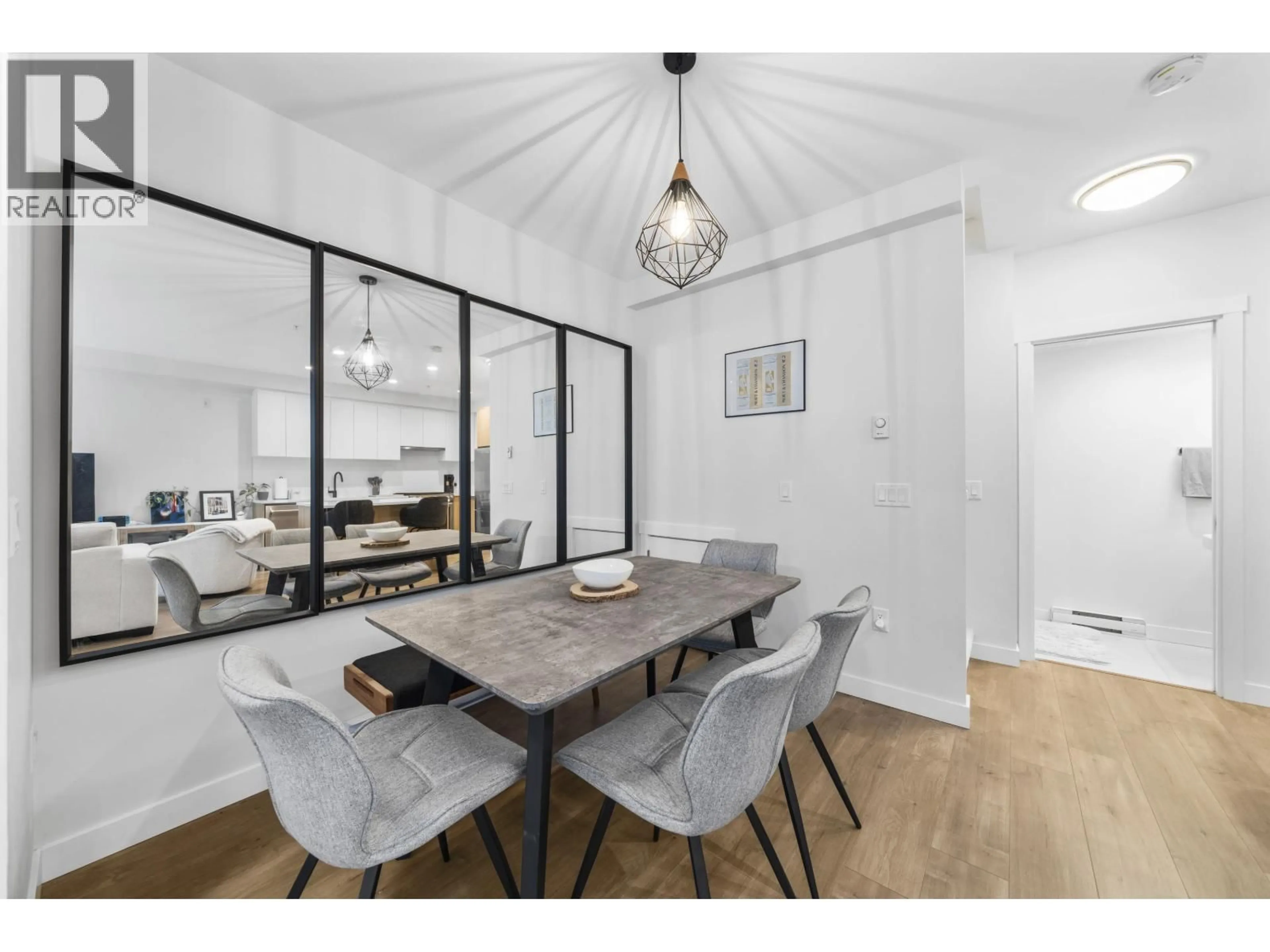 Dining room, wood/laminate floor for 214 - 708 LEA AVENUE, Coquitlam British Columbia V3J0K4