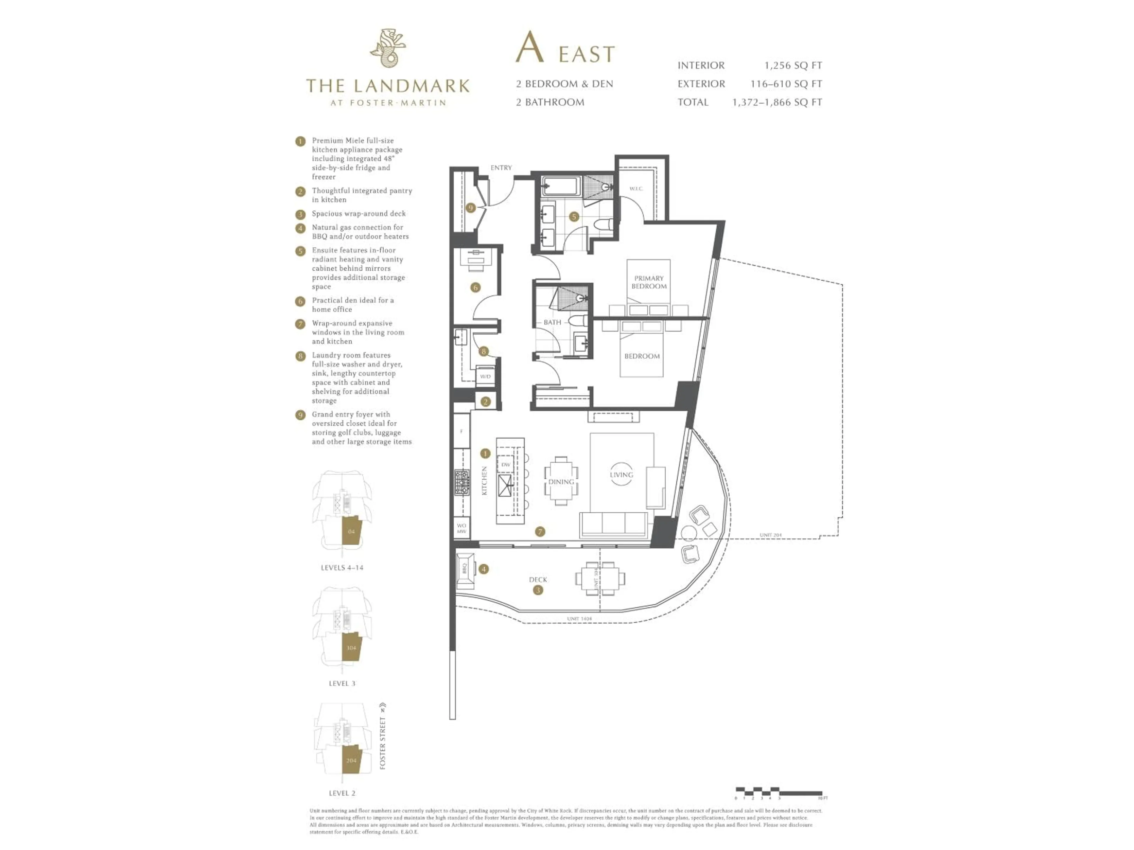 Floor plan for 1104 - 1475 FOSTER, White Rock British Columbia V4B3W7