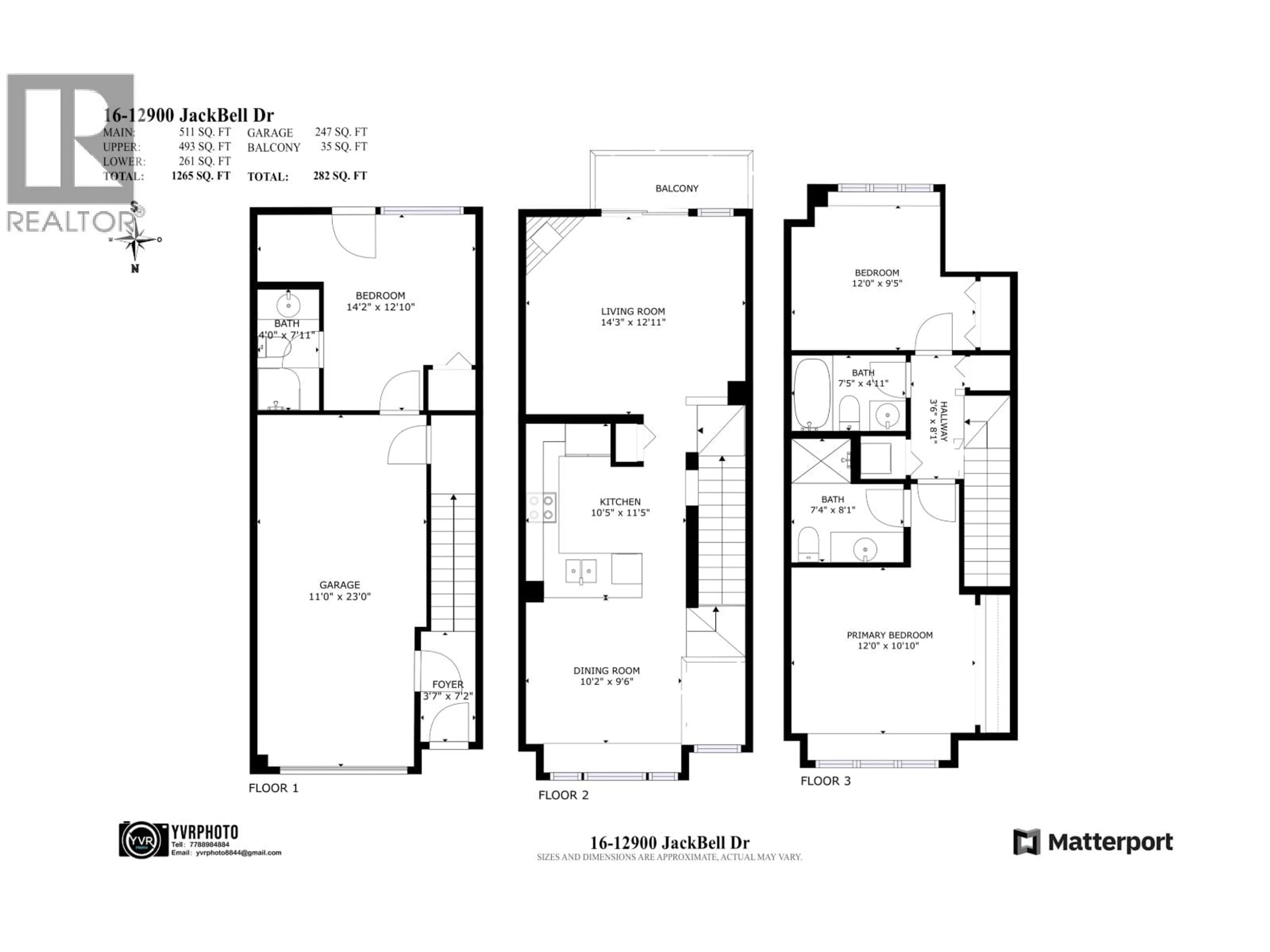 Floor plan for 16 - 12900 JACK BELL DRIVE, Richmond British Columbia V6V2V8
