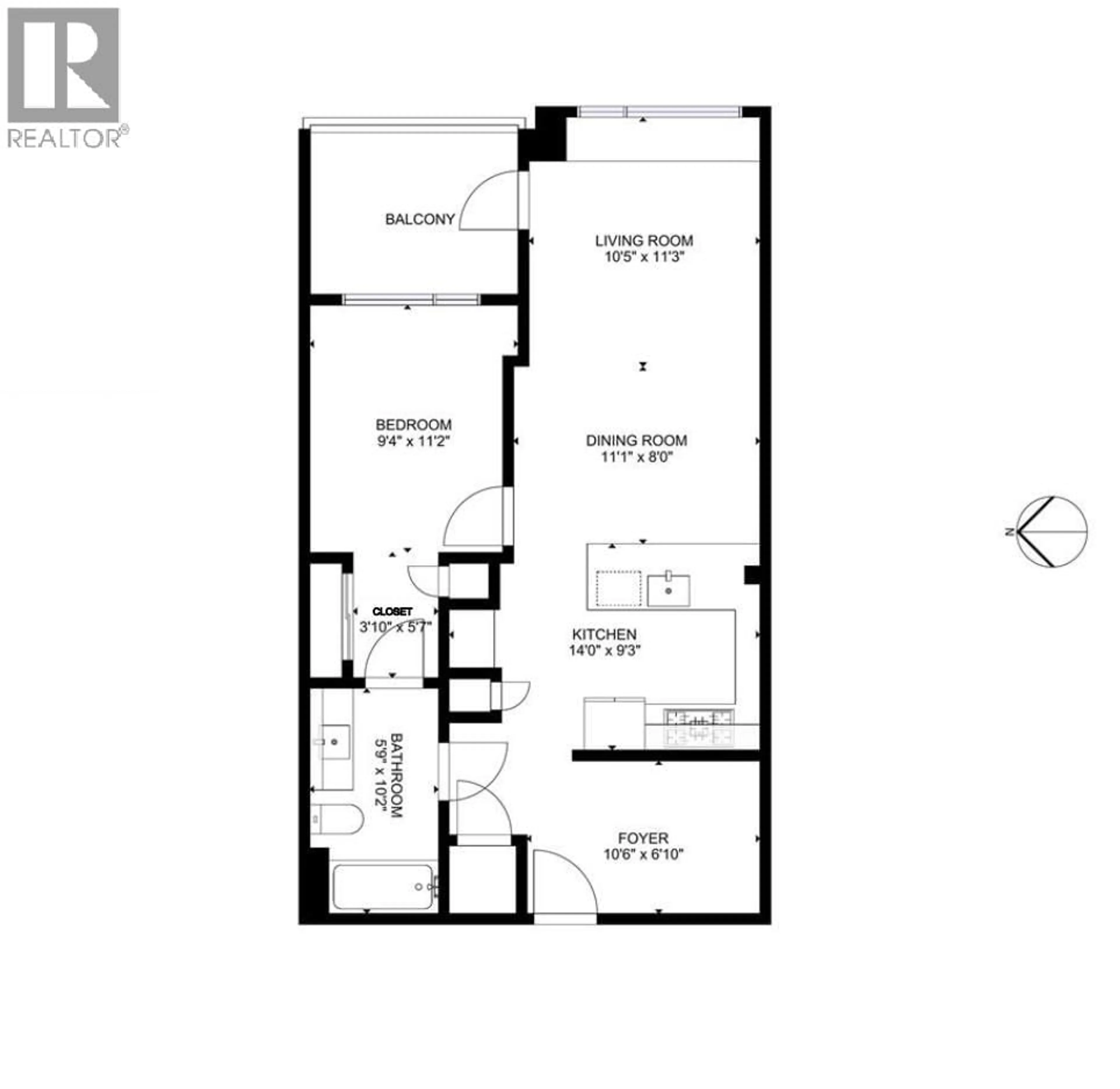 Floor plan for 603 - 2188 MADISON AVENUE, Burnaby British Columbia V5C0J8