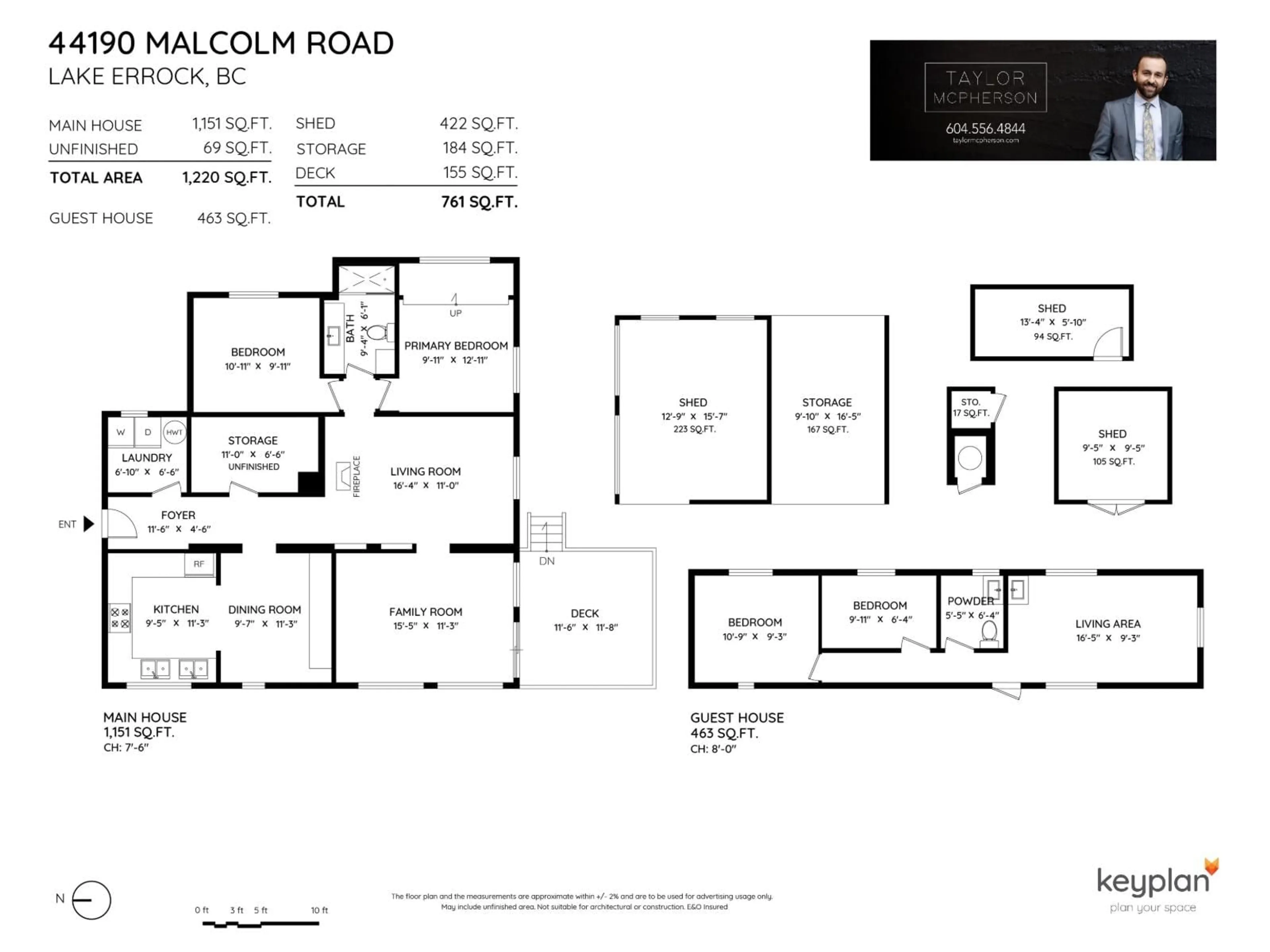 Floor plan for 44190 MALCOLM, Mission British Columbia V0M1N0