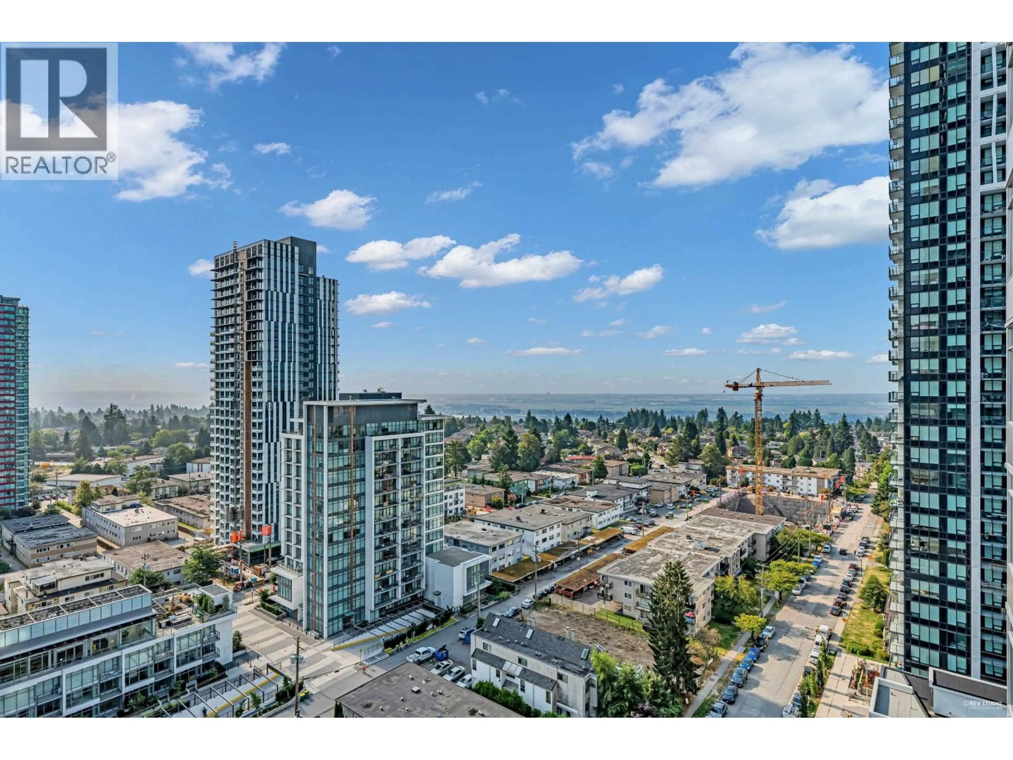 A pic from outside/outdoor area/front of a property/back of a property/a pic from drone, city buildings view from balcony for 1803 - 6461 TELFORD AVENUE, Burnaby British Columbia V5H0B7