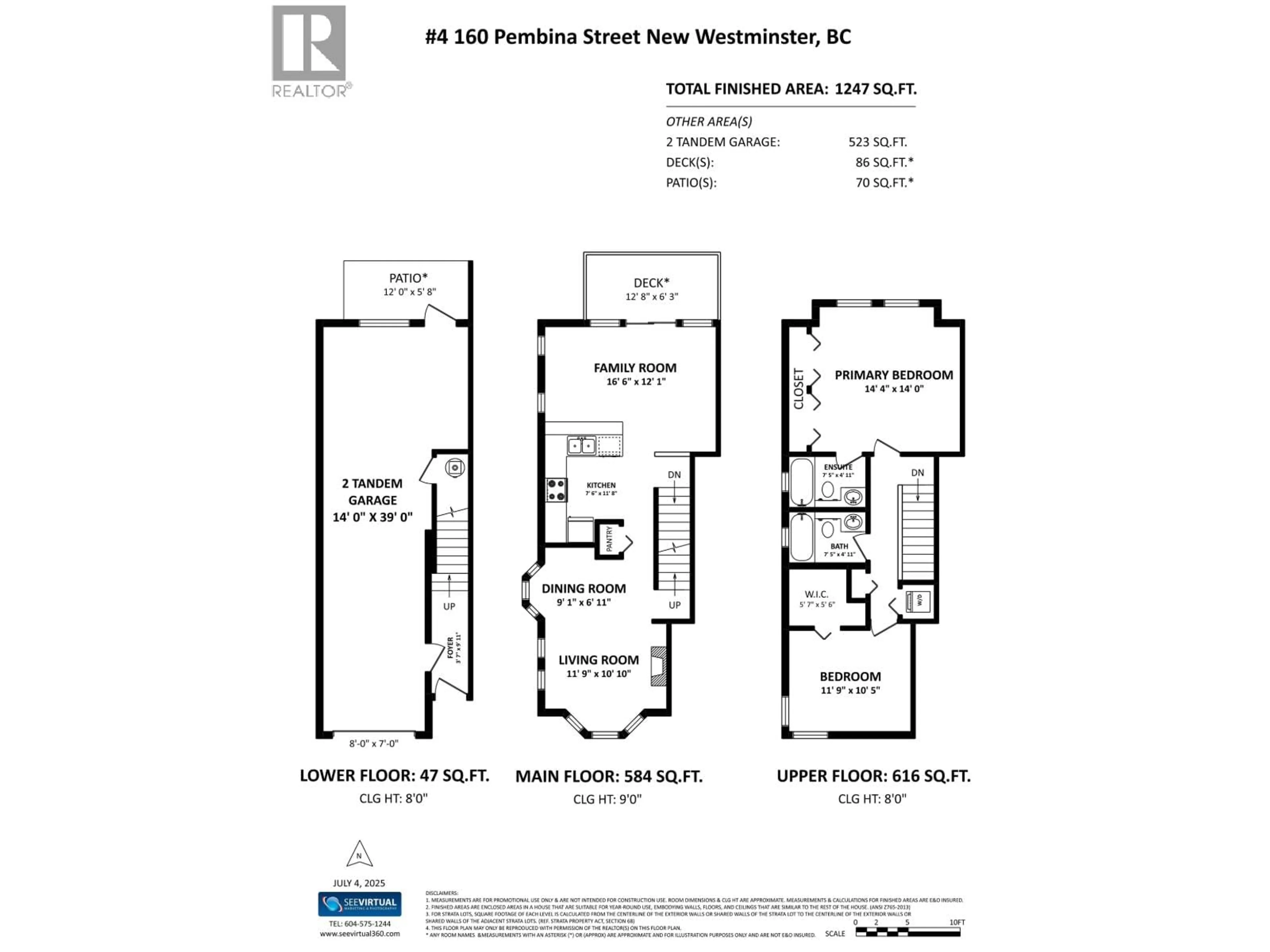 Floor plan for 4 - 160 PEMBINA STREET, New Westminster British Columbia V3M0A3