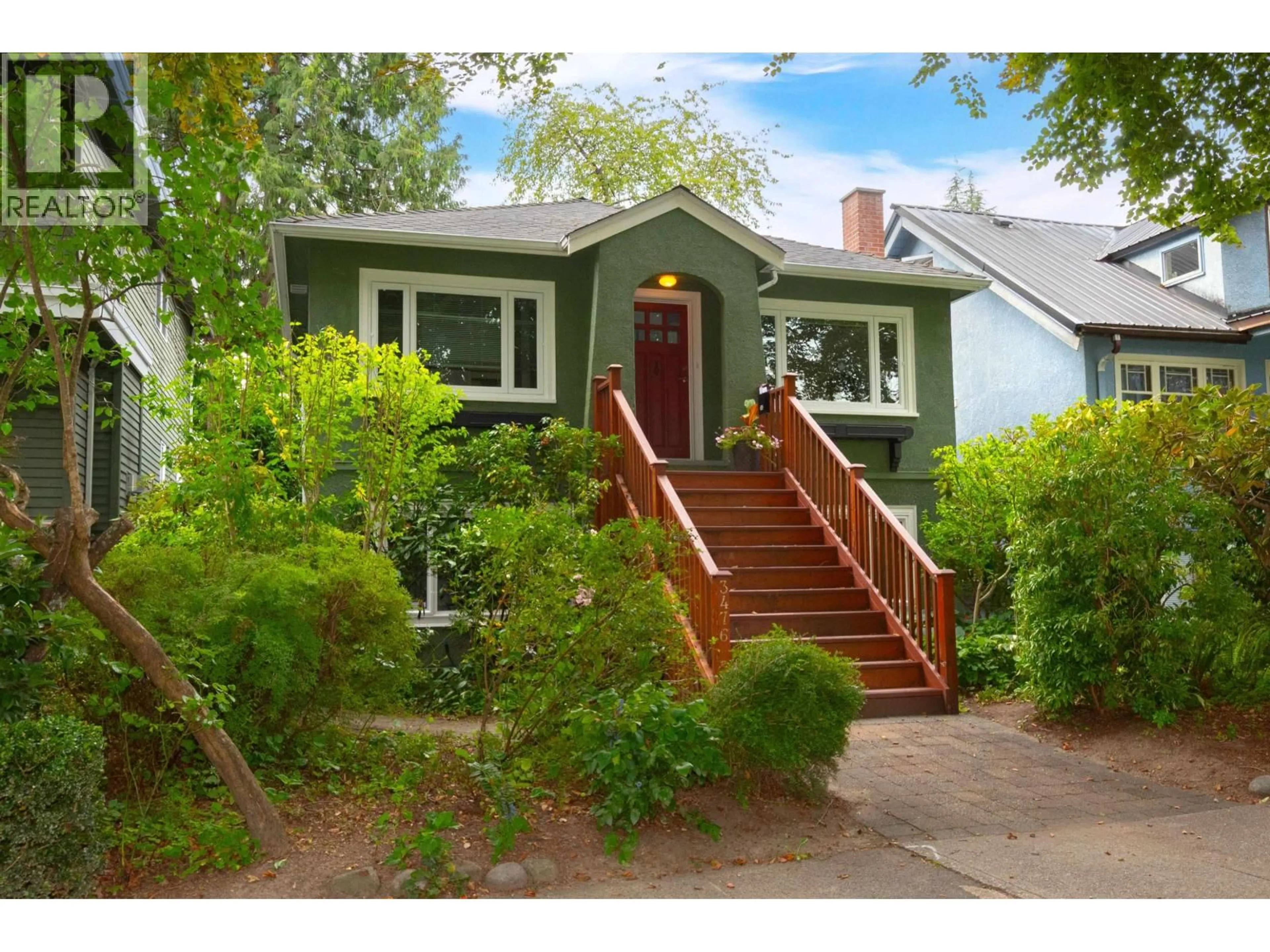 Home with vinyl exterior material, street for 3476 13TH AVENUE, Vancouver British Columbia V6R2S1