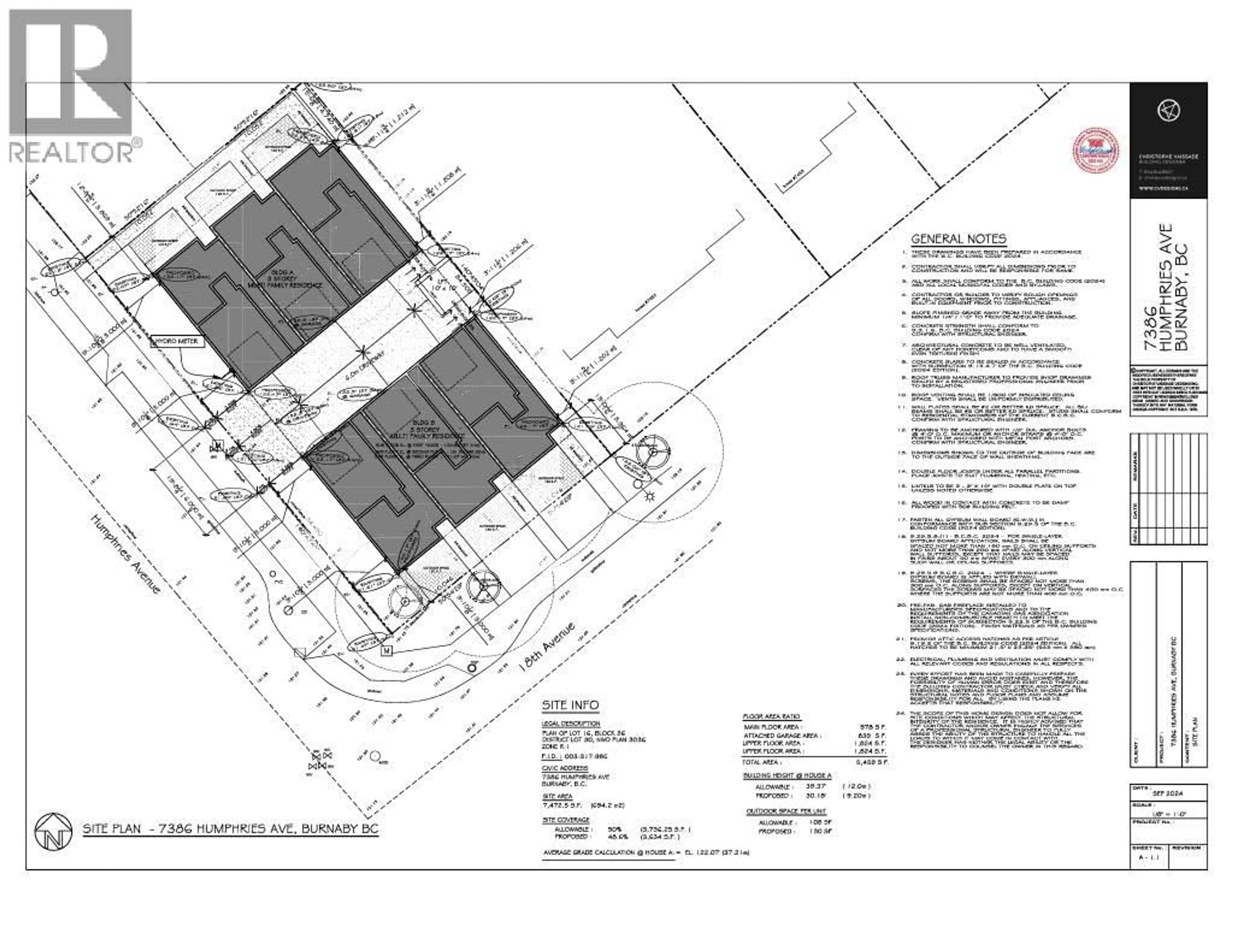 Floor plan for 7386 HUMPHRIES AVENUE, Burnaby British Columbia V3N3E5
