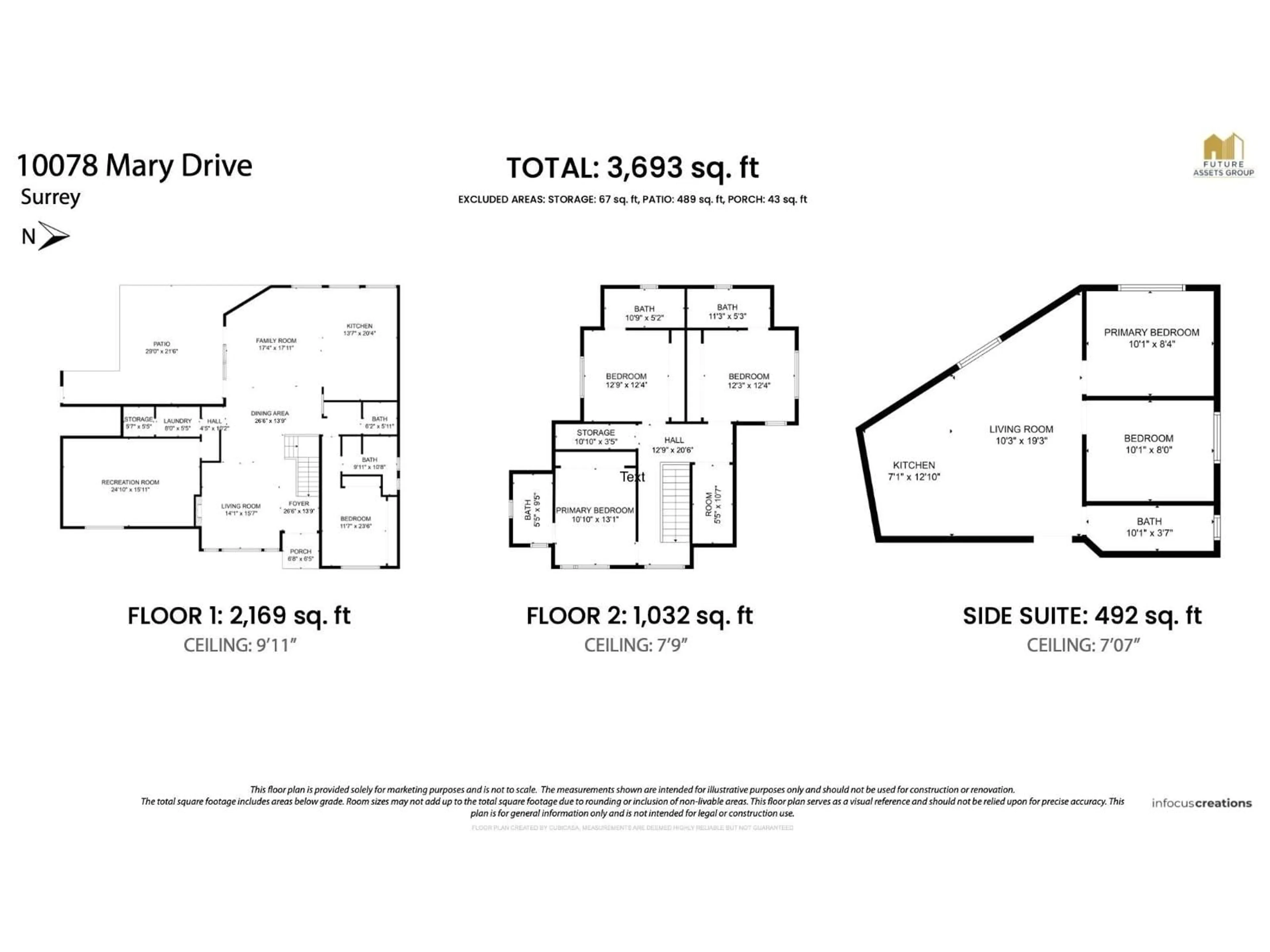 Floor plan for 10078 MARY, Surrey British Columbia V3V3B7