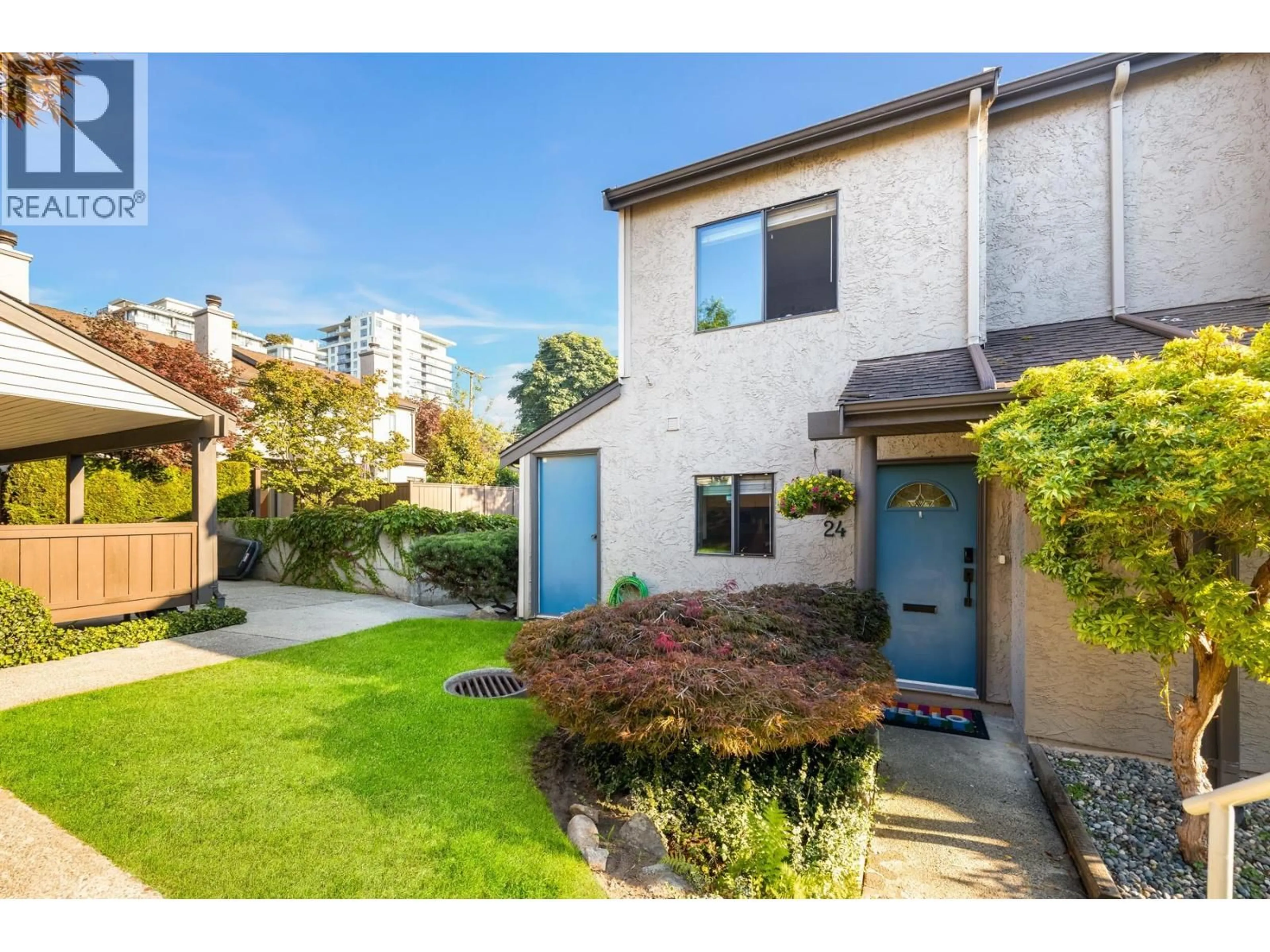 A pic from outside/outdoor area/front of a property/back of a property/a pic from drone, street for 24 - 230 14TH STREET, North Vancouver British Columbia V7M1P3