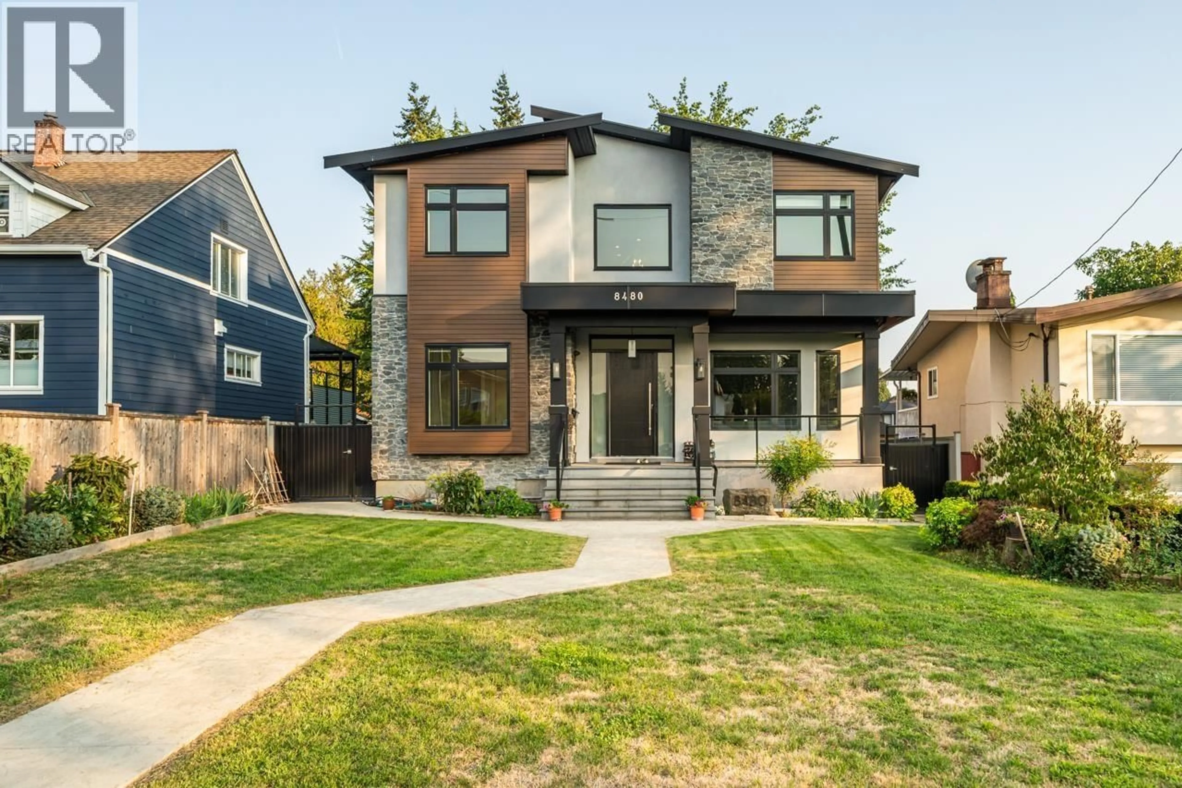 Home with brick exterior material, street for 8480 13TH AVENUE, Burnaby British Columbia V3N2G9