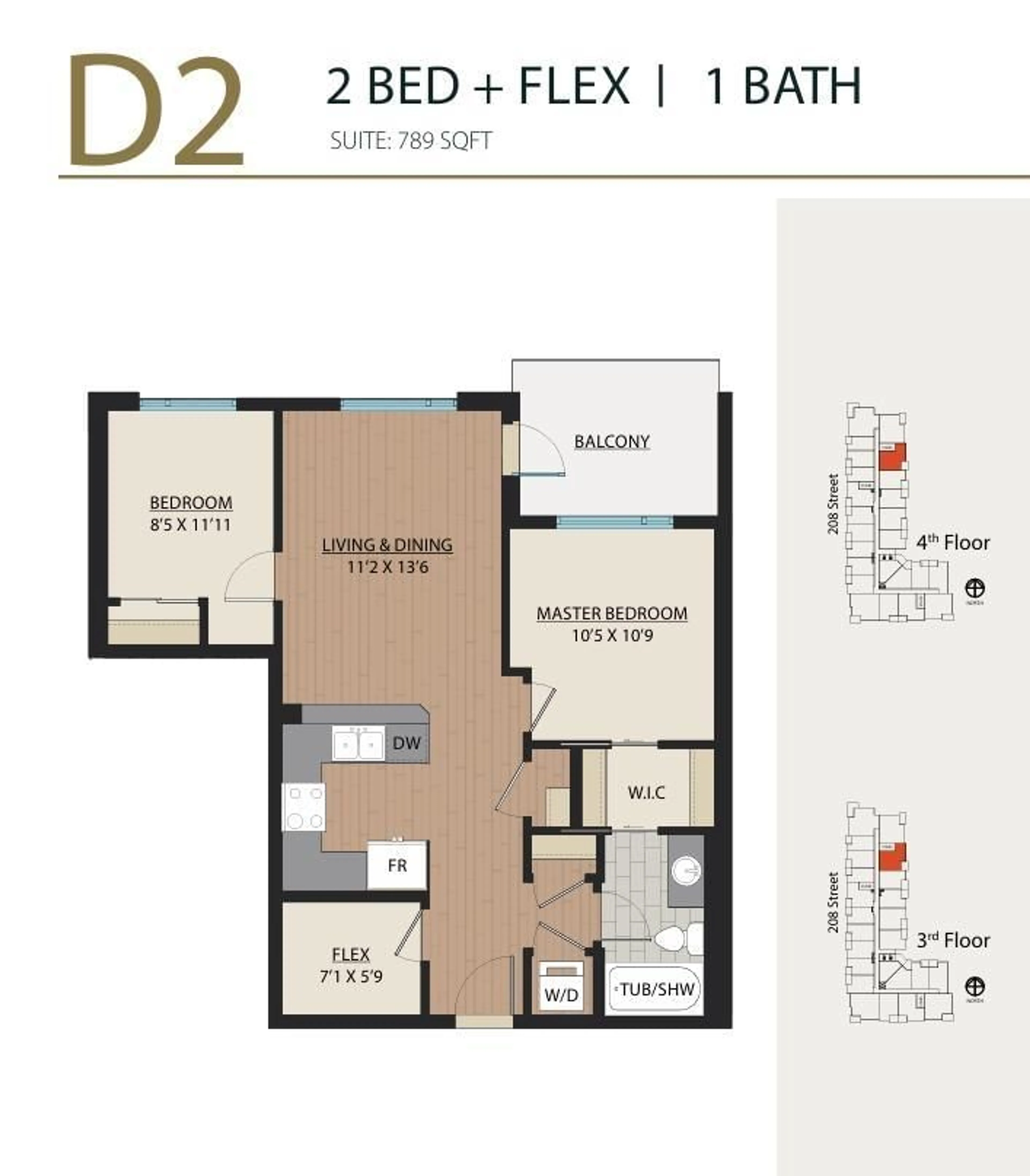 Floor plan for A330 - 8233 208B, Langley British Columbia V0V0V0