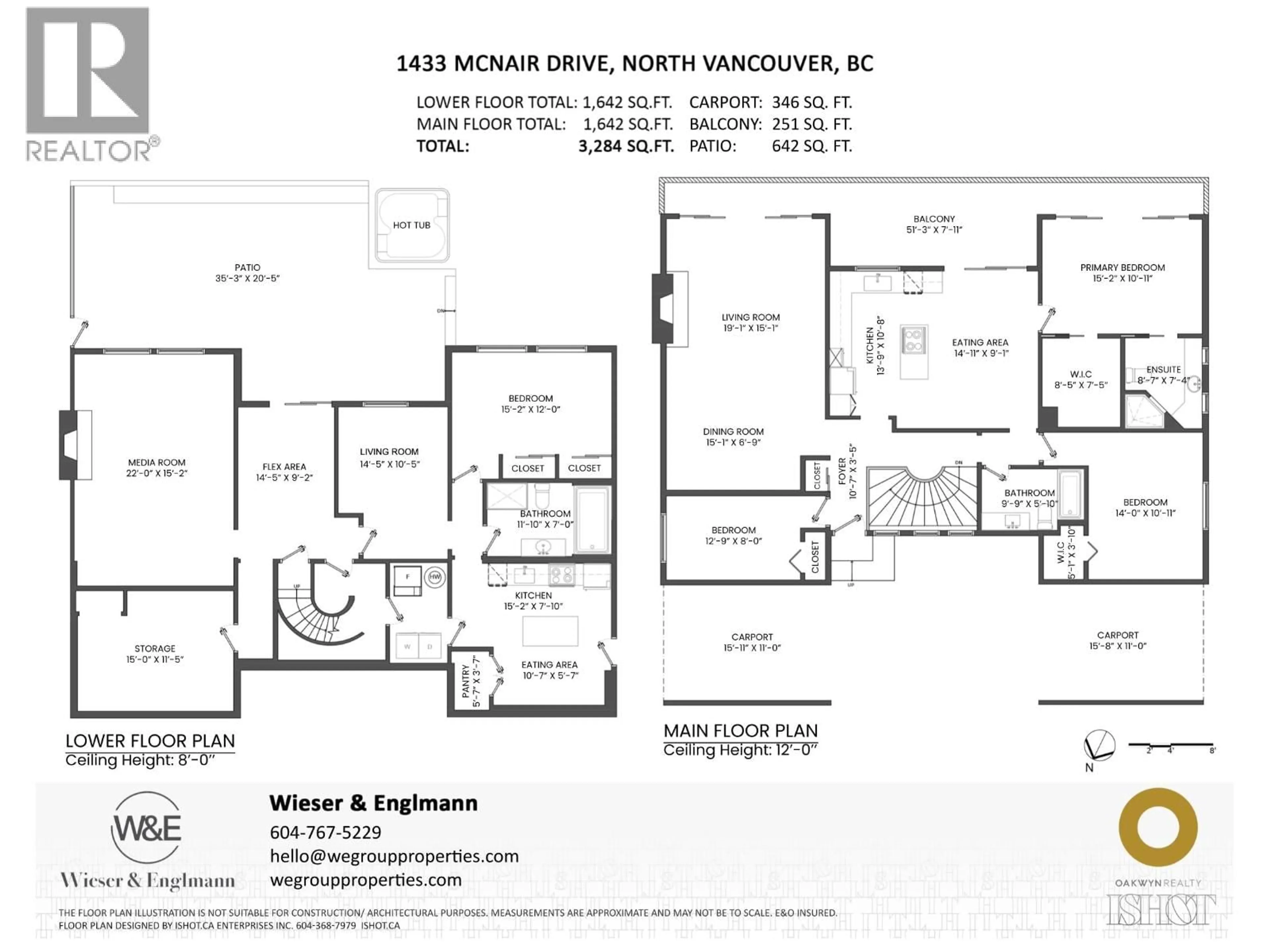 Floor plan for 1433 MCNAIR DRIVE, North Vancouver British Columbia V7K1X4