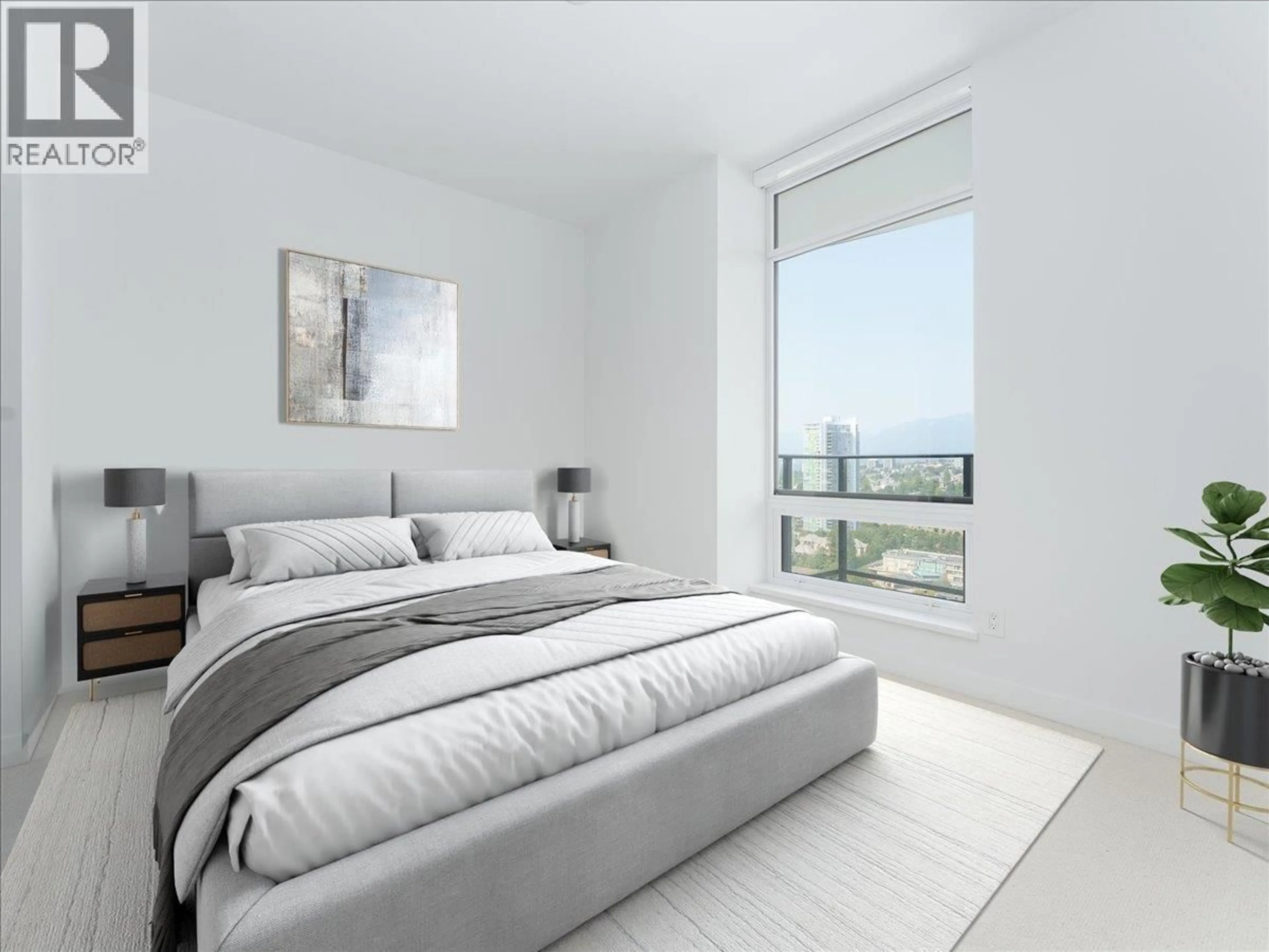 Bedroom with bed, unknown for 2505 - 2181 MADISON AVENUE, Burnaby British Columbia V5C0N4