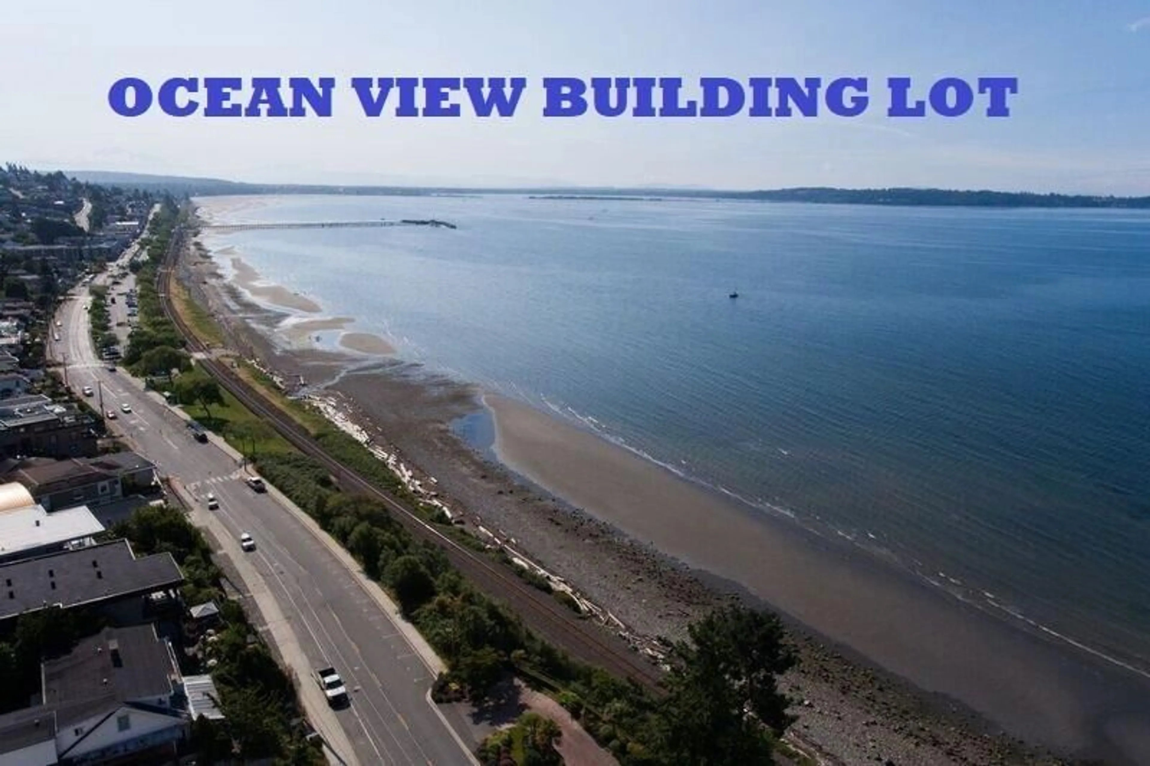 A pic from outside/outdoor area/front of a property/back of a property/a pic from drone, water/lake/river/ocean view for 14310 SUNSET, White Rock British Columbia V4B2V5