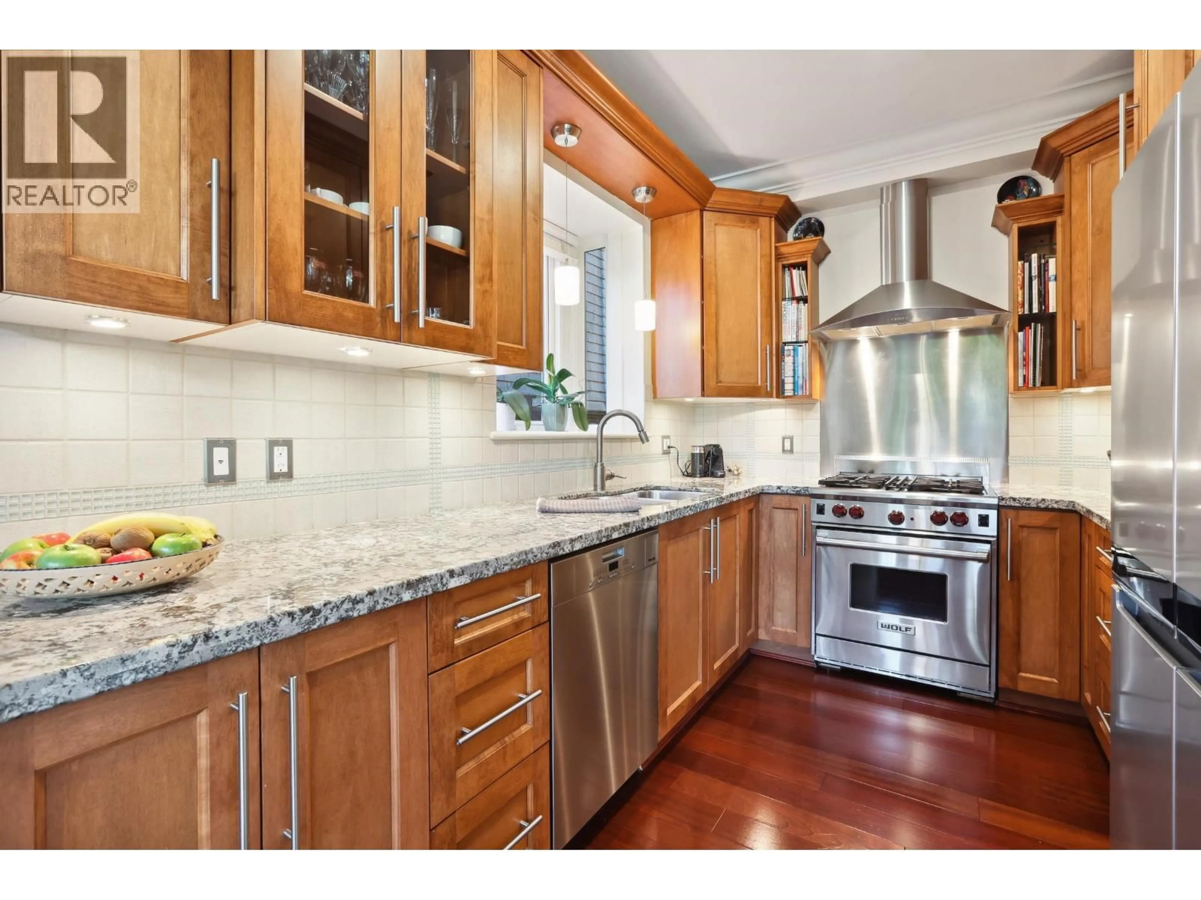 Open concept kitchen, ceramic/tile floor for 3487 2ND AVENUE, Vancouver British Columbia V6R1J3