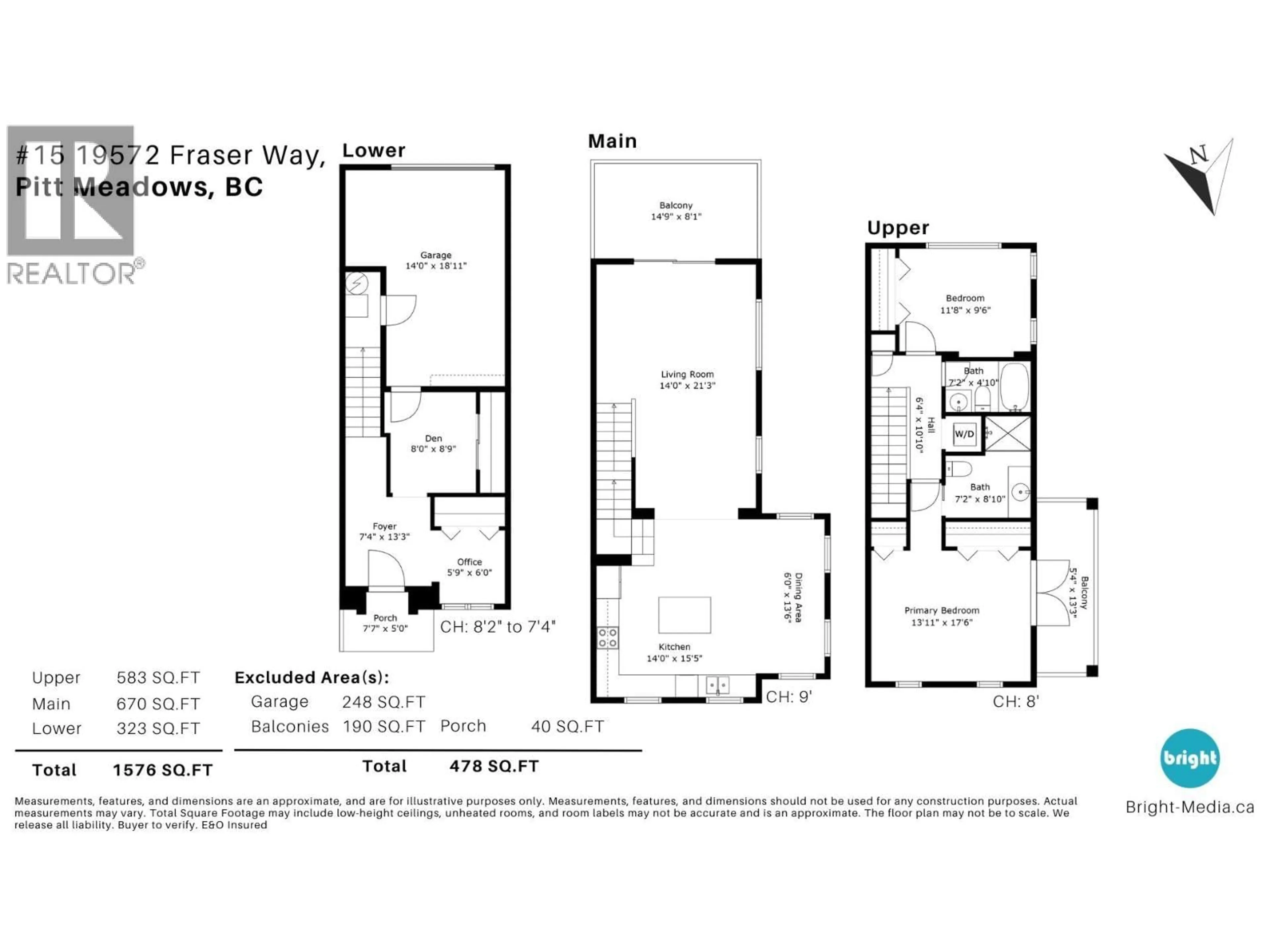 Floor plan for 15 - 19572 FRASER WAY, Pitt Meadows British Columbia V3Y0A9