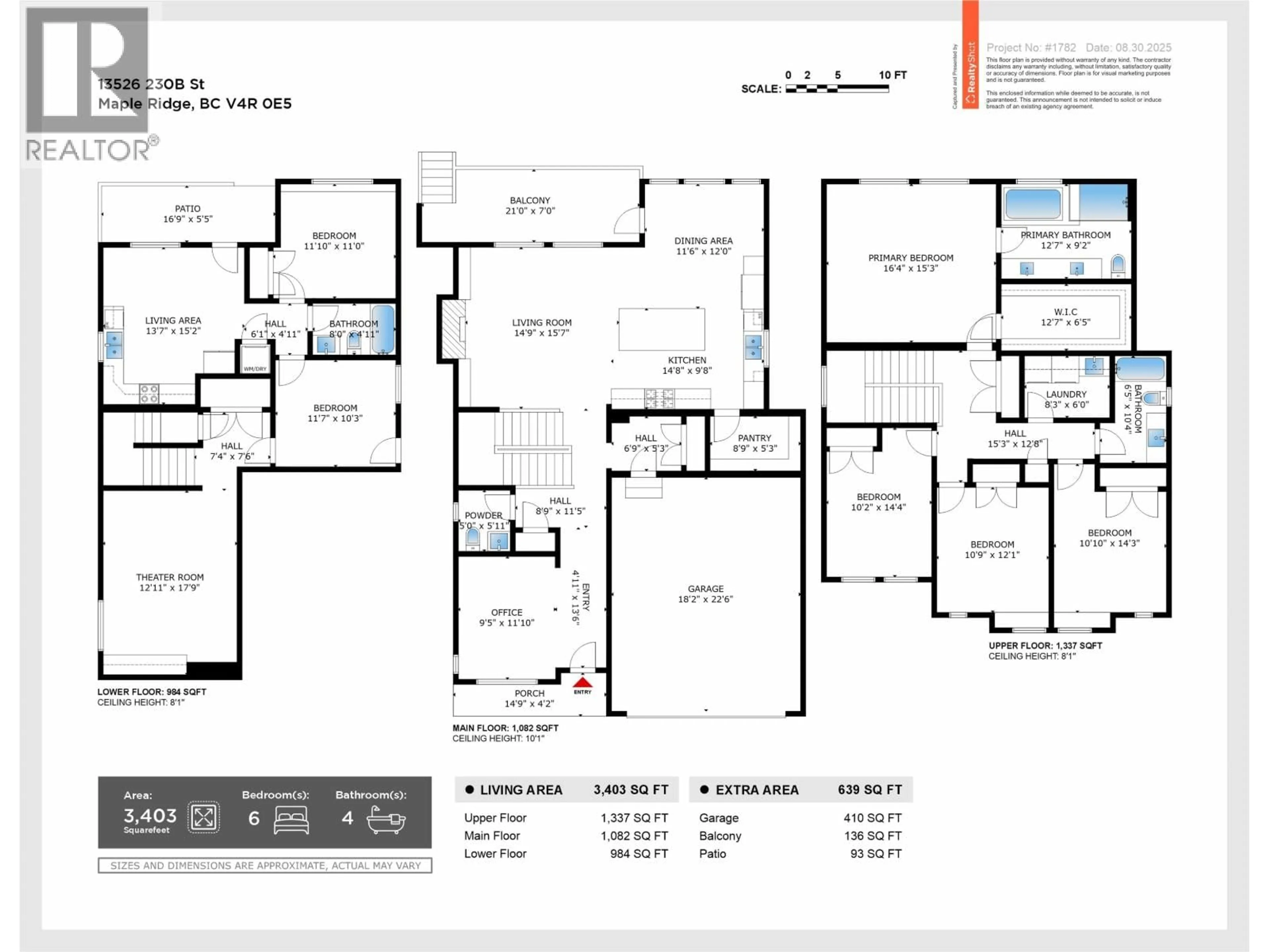 Floor plan for 13526 230B STREET, Maple Ridge British Columbia V4R0E5