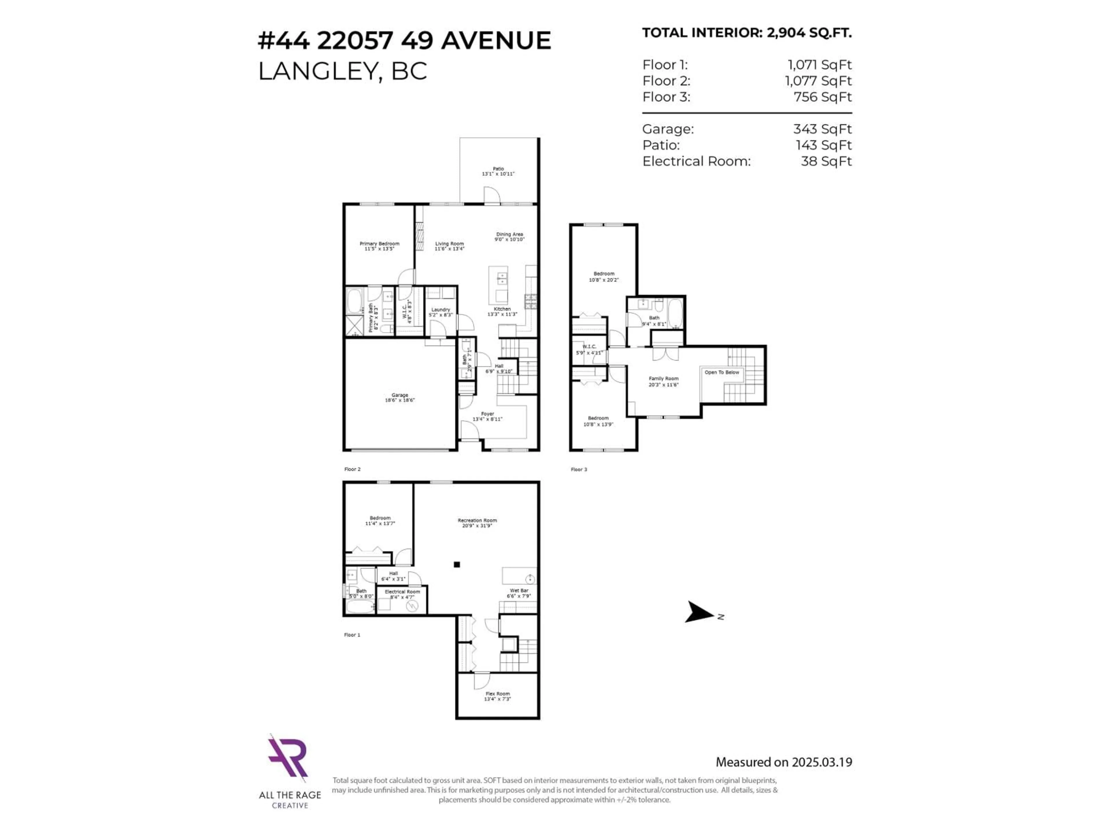 Floor plan for 44 - 22057 49, Langley British Columbia V3A0J4