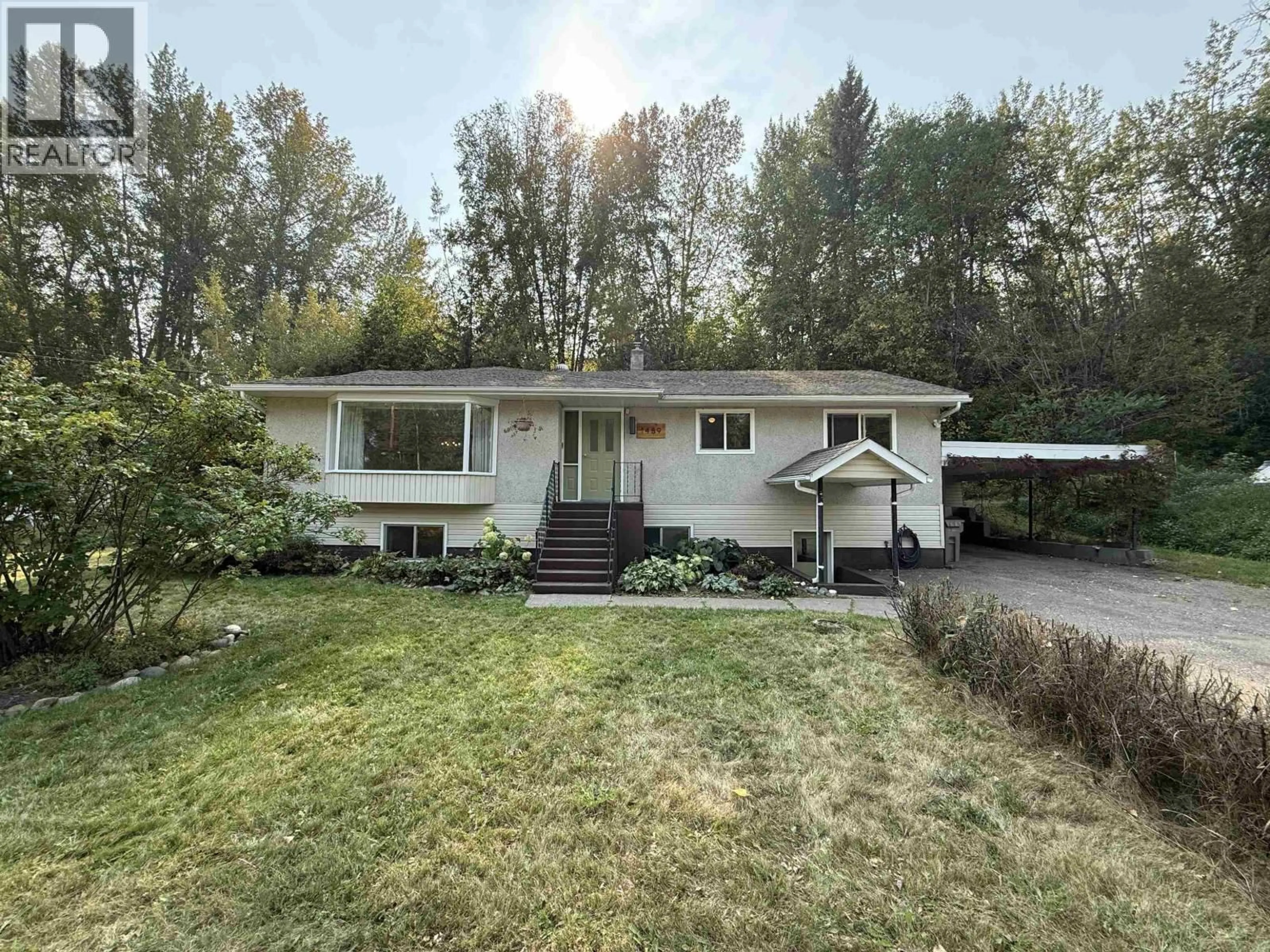 Home with vinyl exterior material, street for 1489 NORTH FRASER DRIVE, Quesnel British Columbia V2J1Z8