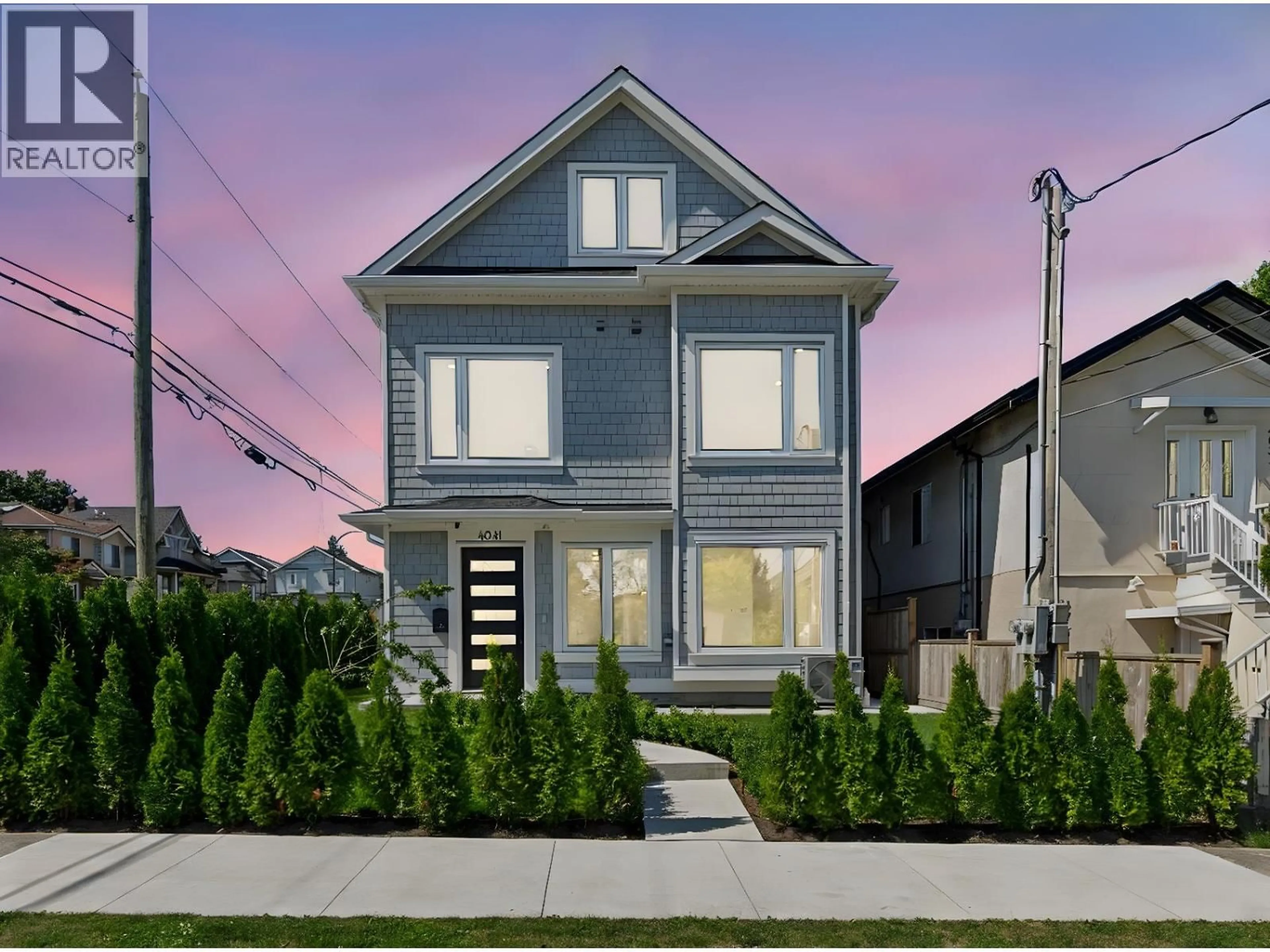 Home with vinyl exterior material, street for 4041 ST. CATHERINES STREET, Vancouver British Columbia V5V4L7