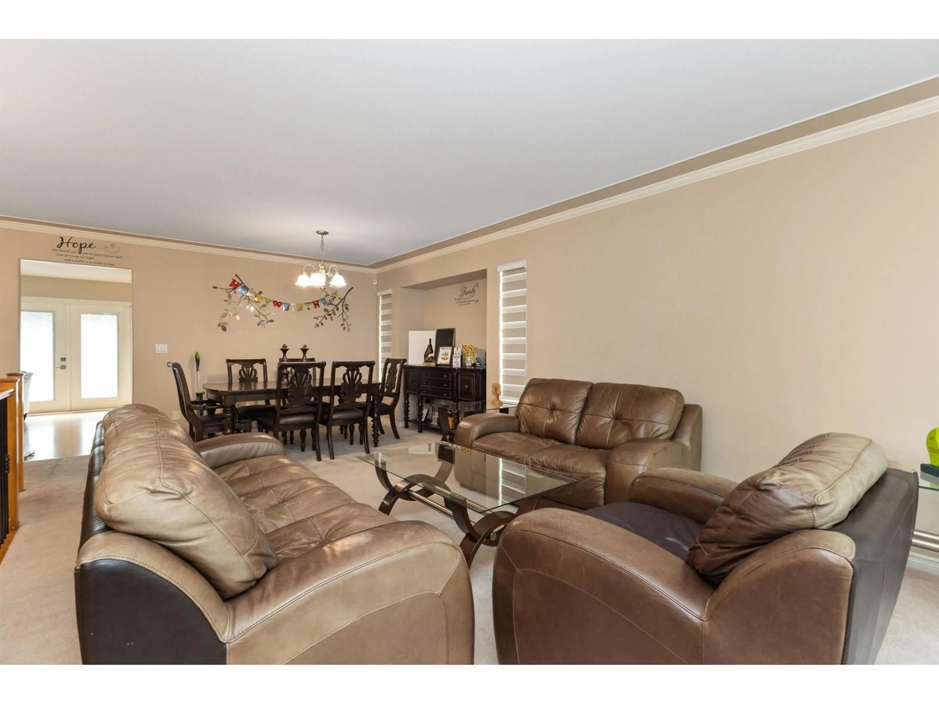 Living room with furniture, wood/laminate floor for 34463 LARIAT, Abbotsford British Columbia V2S8N1