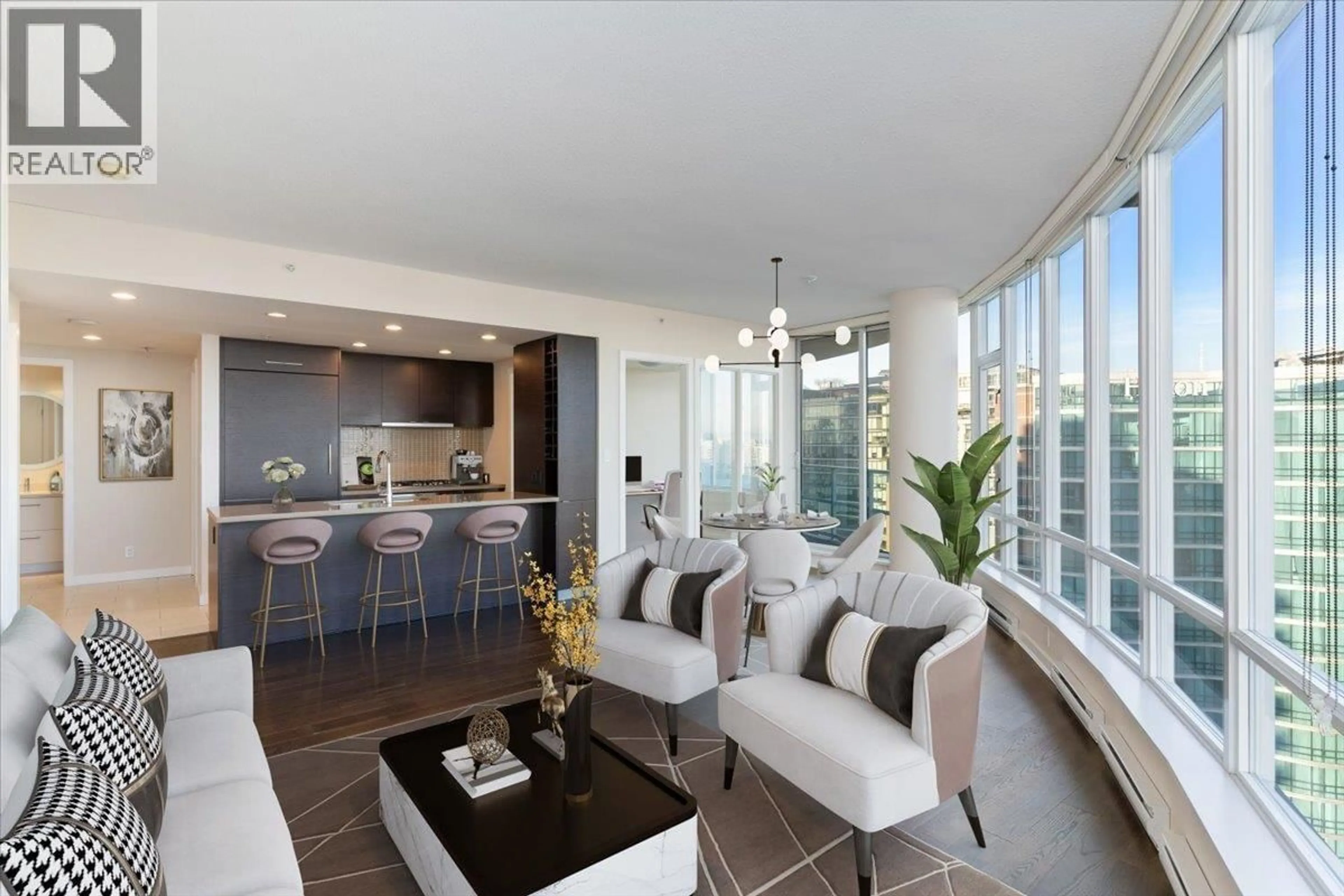 Living room with furniture, unknown for 3003 - 833 HOMER STREET, Vancouver British Columbia V6B0H4