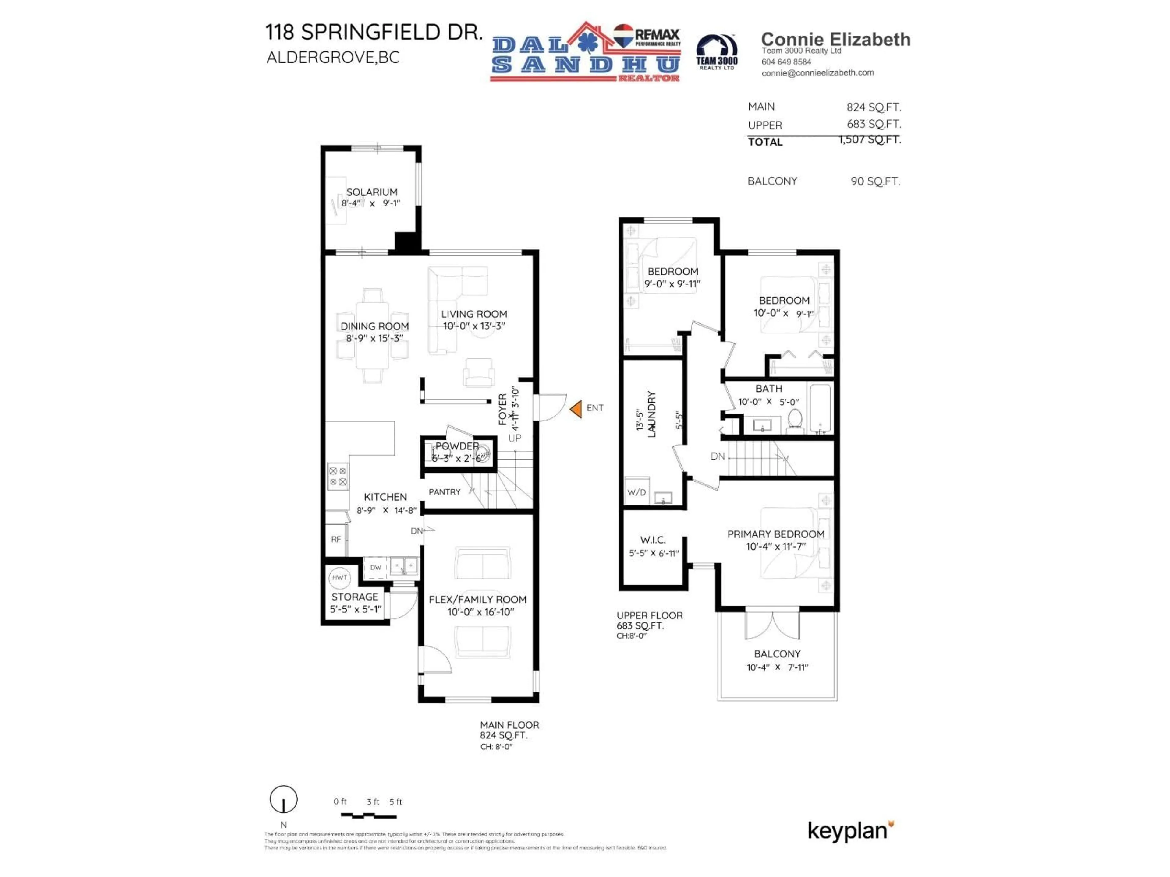 Floor plan for 118 SPRINGFIELD, Langley British Columbia V4W3K8