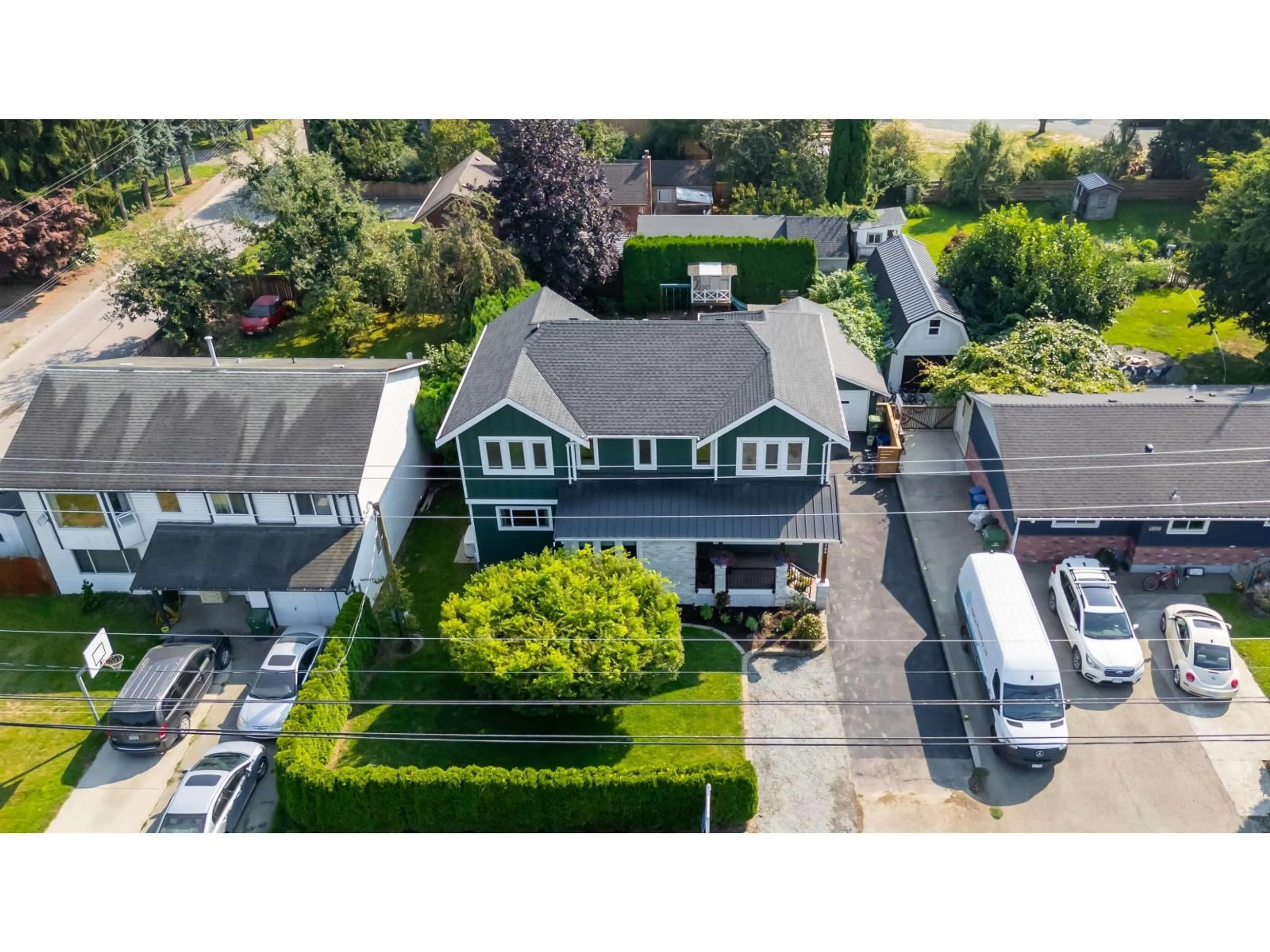 A pic from outside/outdoor area/front of a property/back of a property/a pic from drone, street for 41784 YARROW CENTRAL ROAD, Yarrow British Columbia V2R5G2