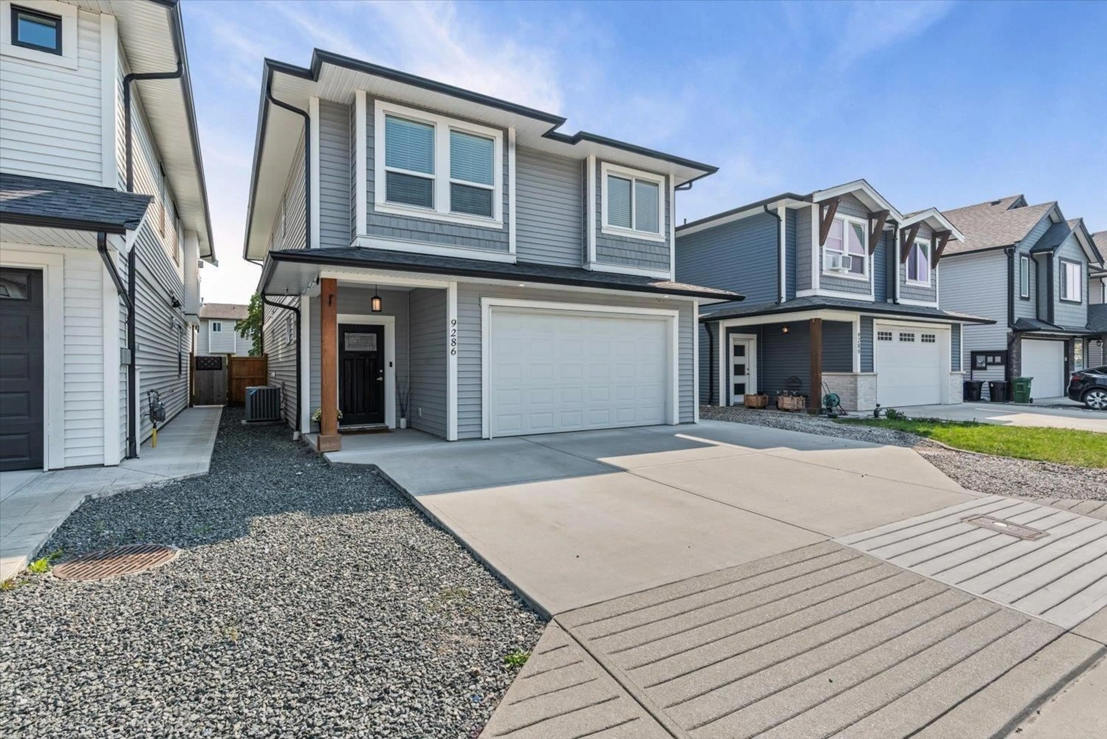 Home with vinyl exterior material, street for 9286 SITKA PLACE, Chilliwack British Columbia V2P8B6