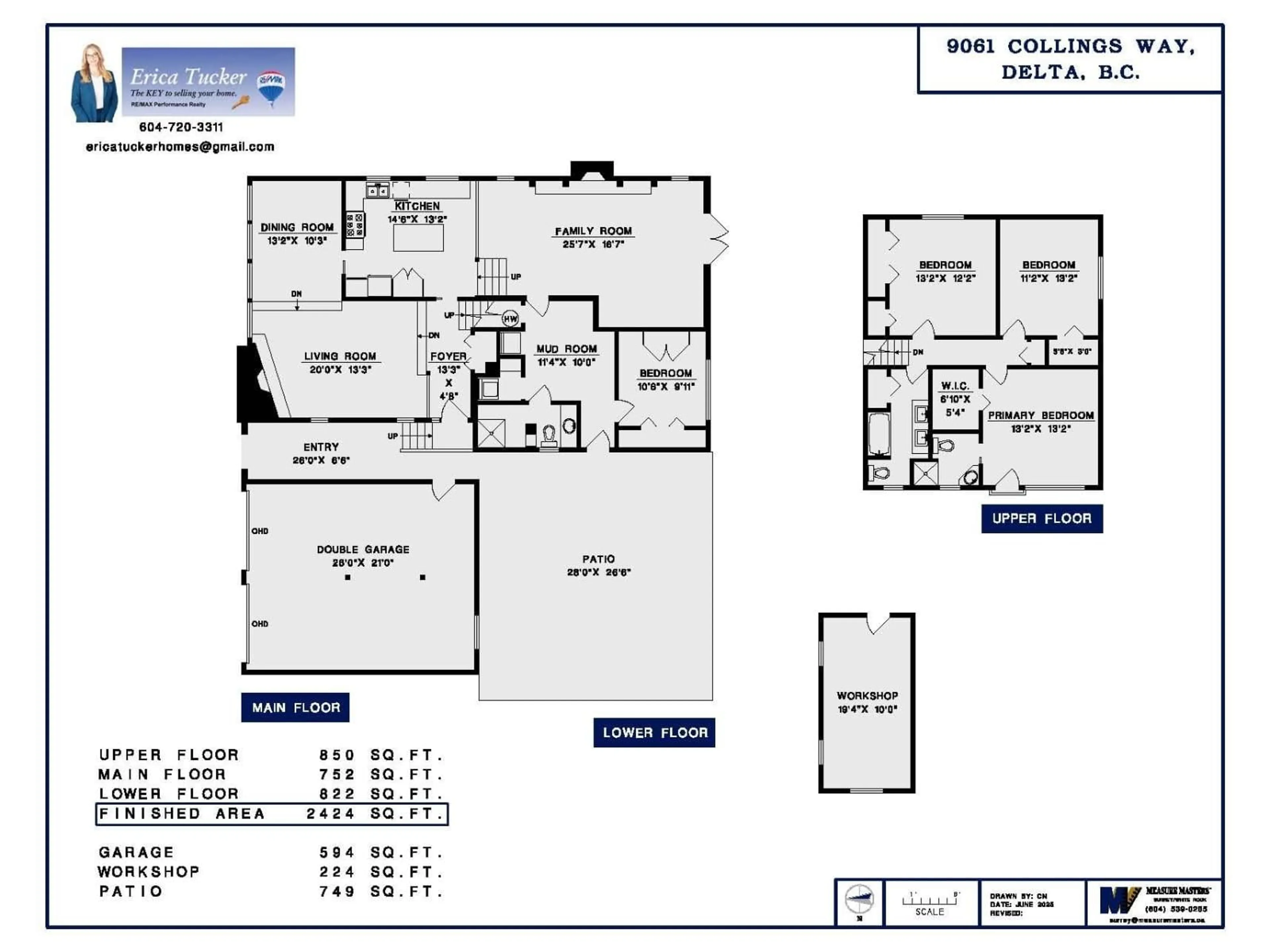 Floor plan for 9061 COLLINGS, Delta British Columbia V4C7G1