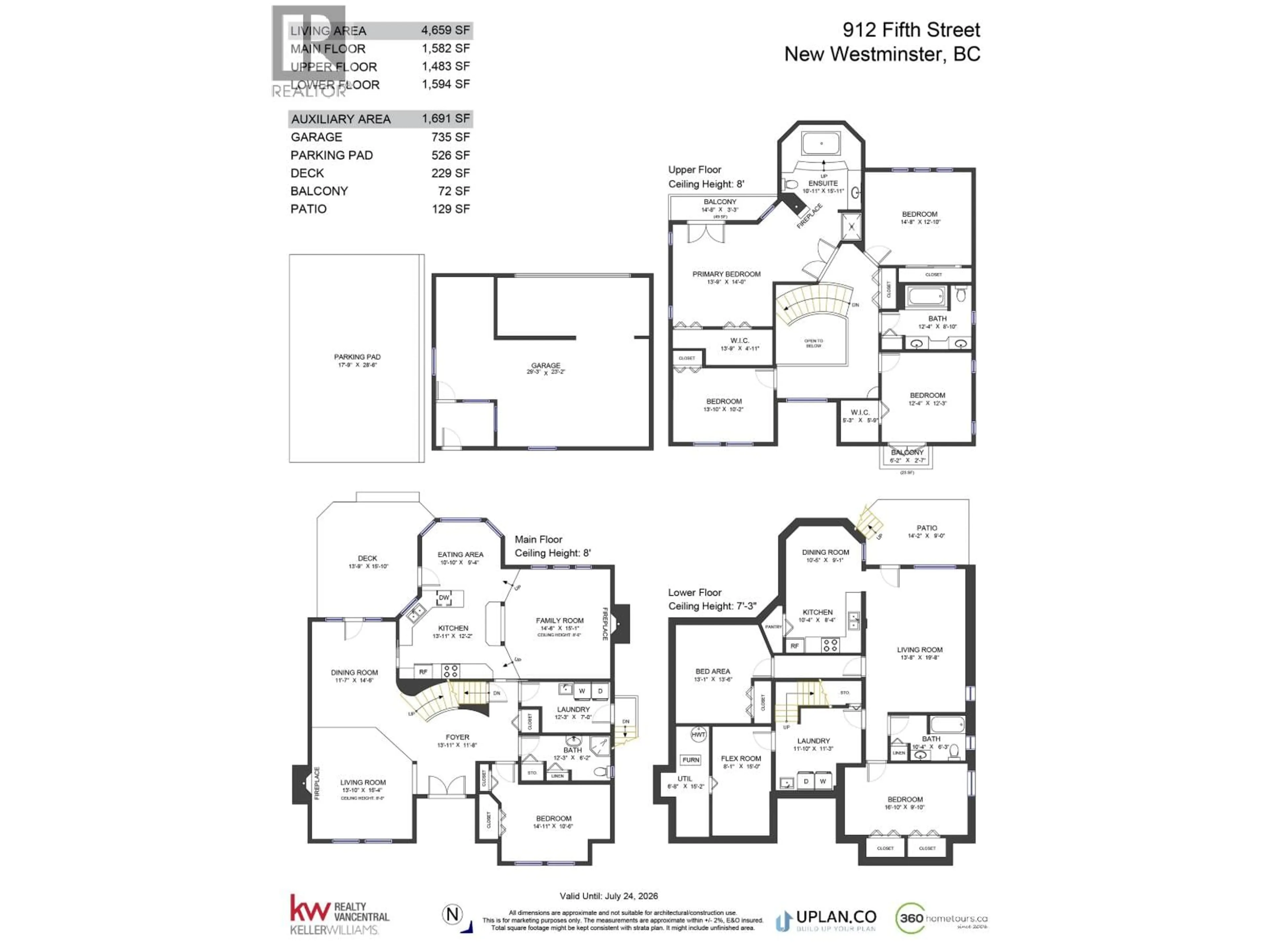 Floor plan for 912 FIFTH STREET, New Westminster British Columbia V3L2Y4