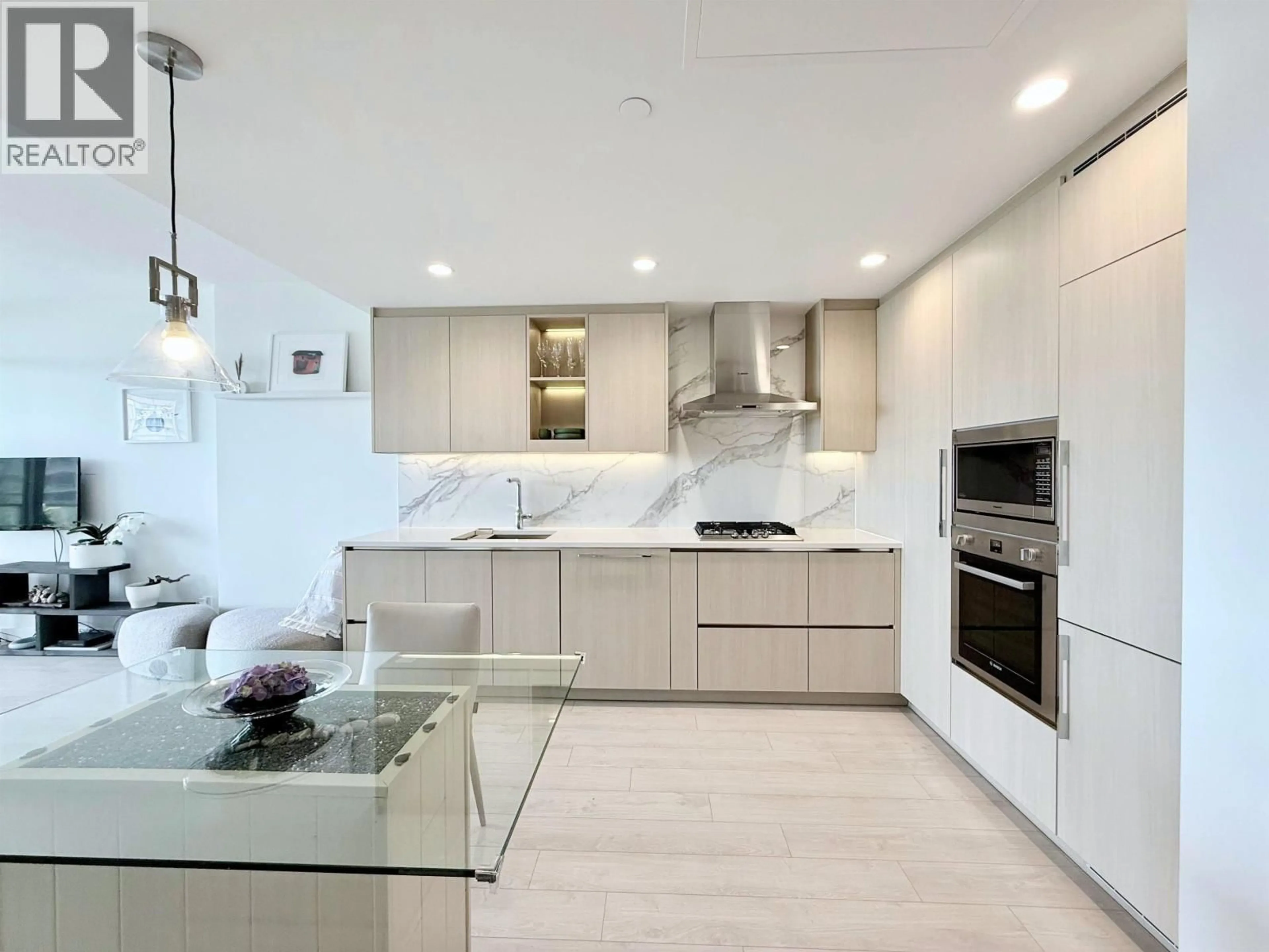 Contemporary kitchen, ceramic/tile floor for 610 - 4890 LOUGHEED HIGHWAY, Burnaby British Columbia V5C0N2