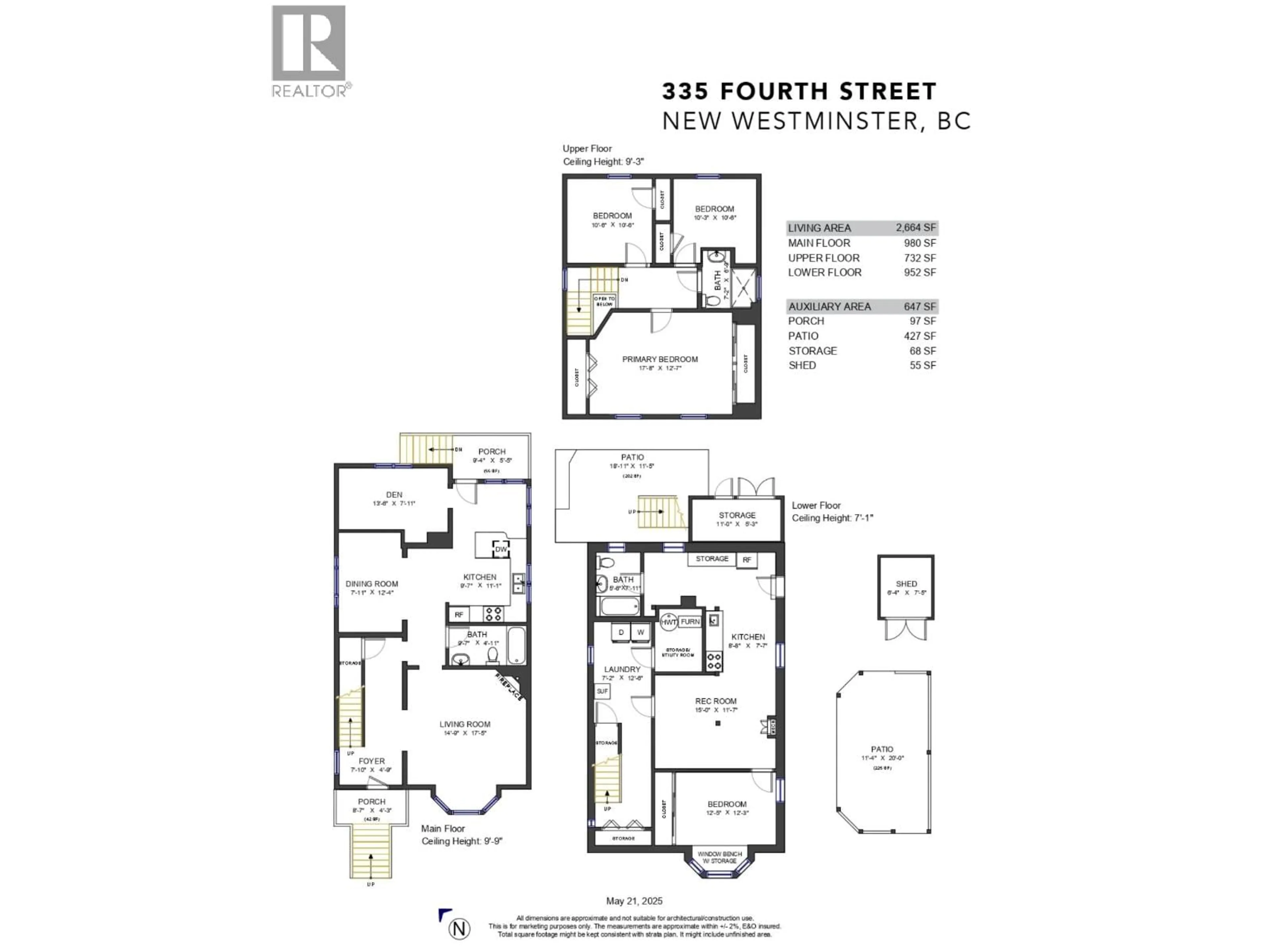Floor plan for 335 FOURTH STREET, New Westminster British Columbia V3L2V3