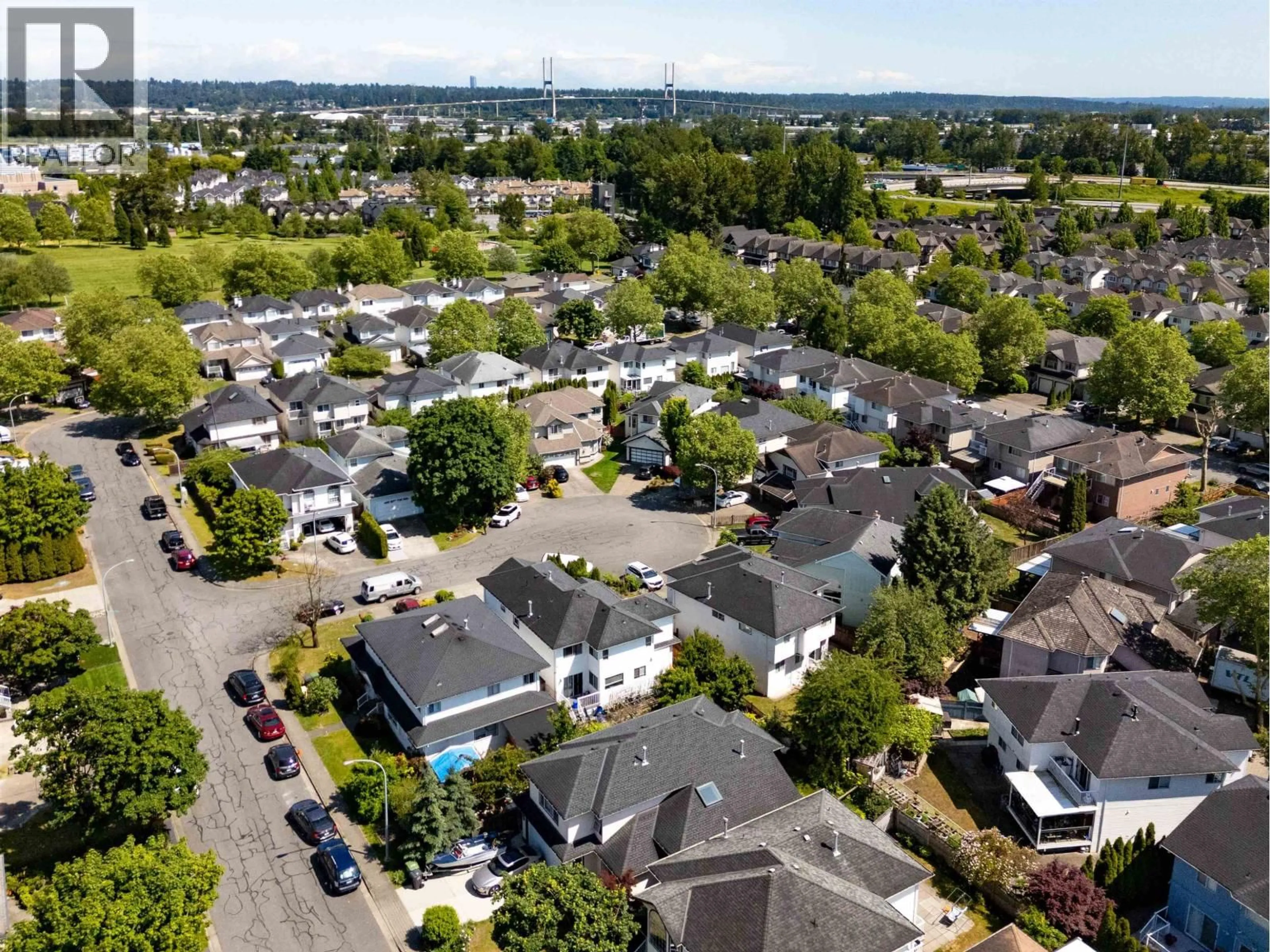 A pic from outside/outdoor area/front of a property/back of a property/a pic from drone, street for 5531 GARRATT COURT, Richmond British Columbia V6V2P4