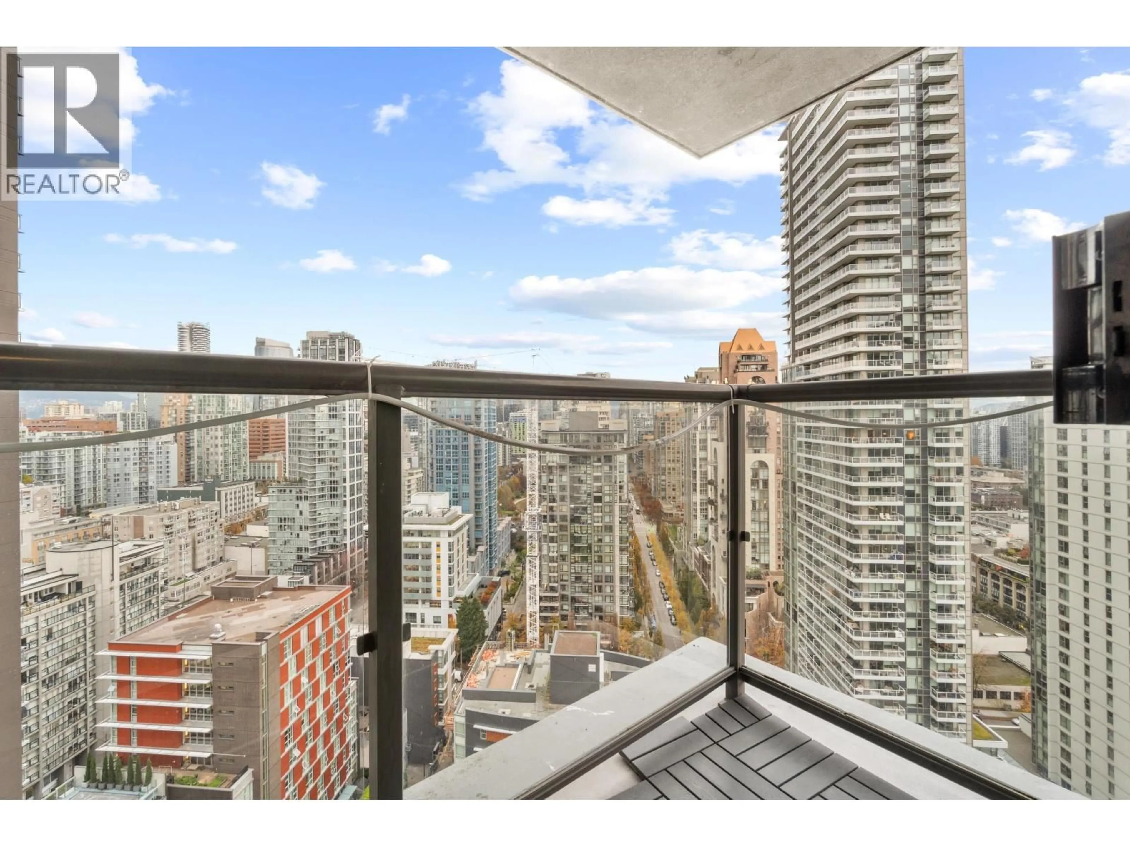 Balcony in the apartment, city buildings view from balcony for 2709 - 501 PACIFIC STREET, Vancouver British Columbia V6Z2X6