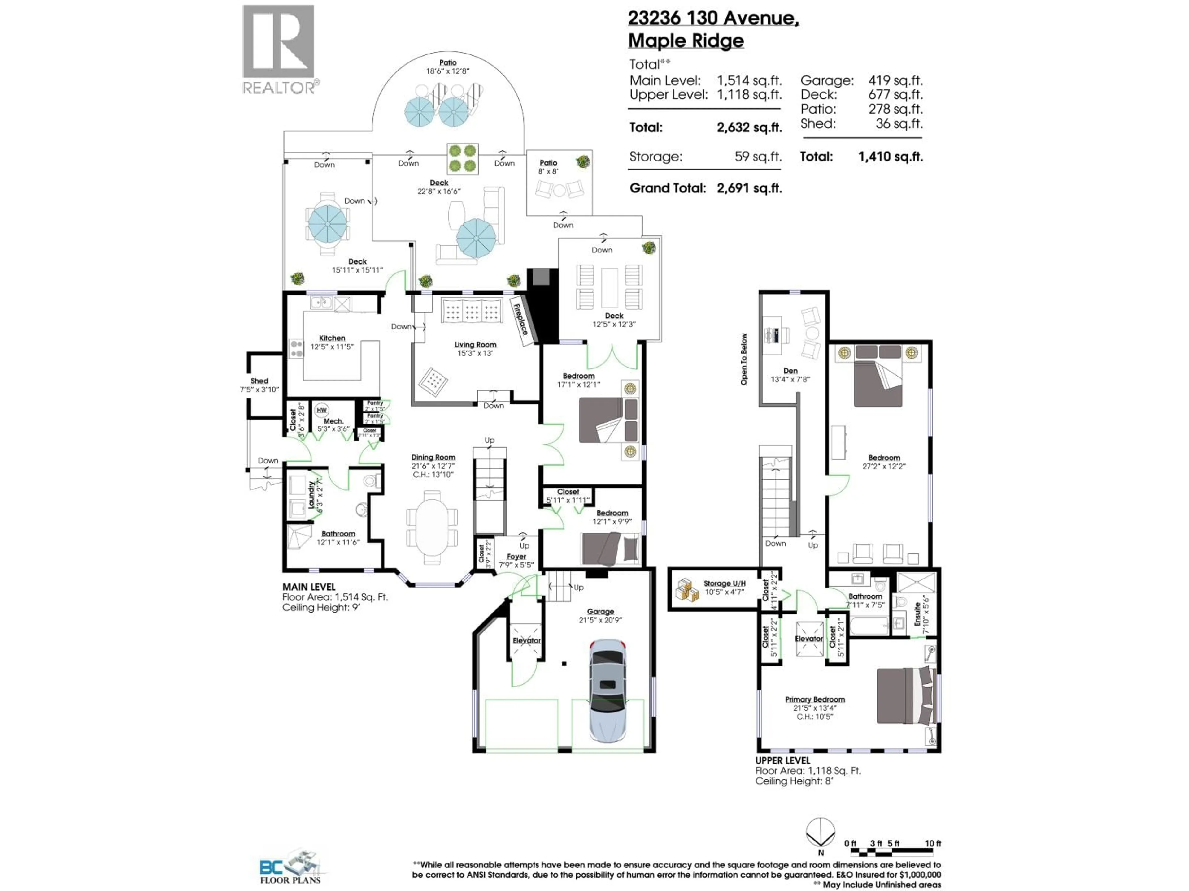 Floor plan for 23236 130 AVENUE, Maple Ridge British Columbia V2X4S6