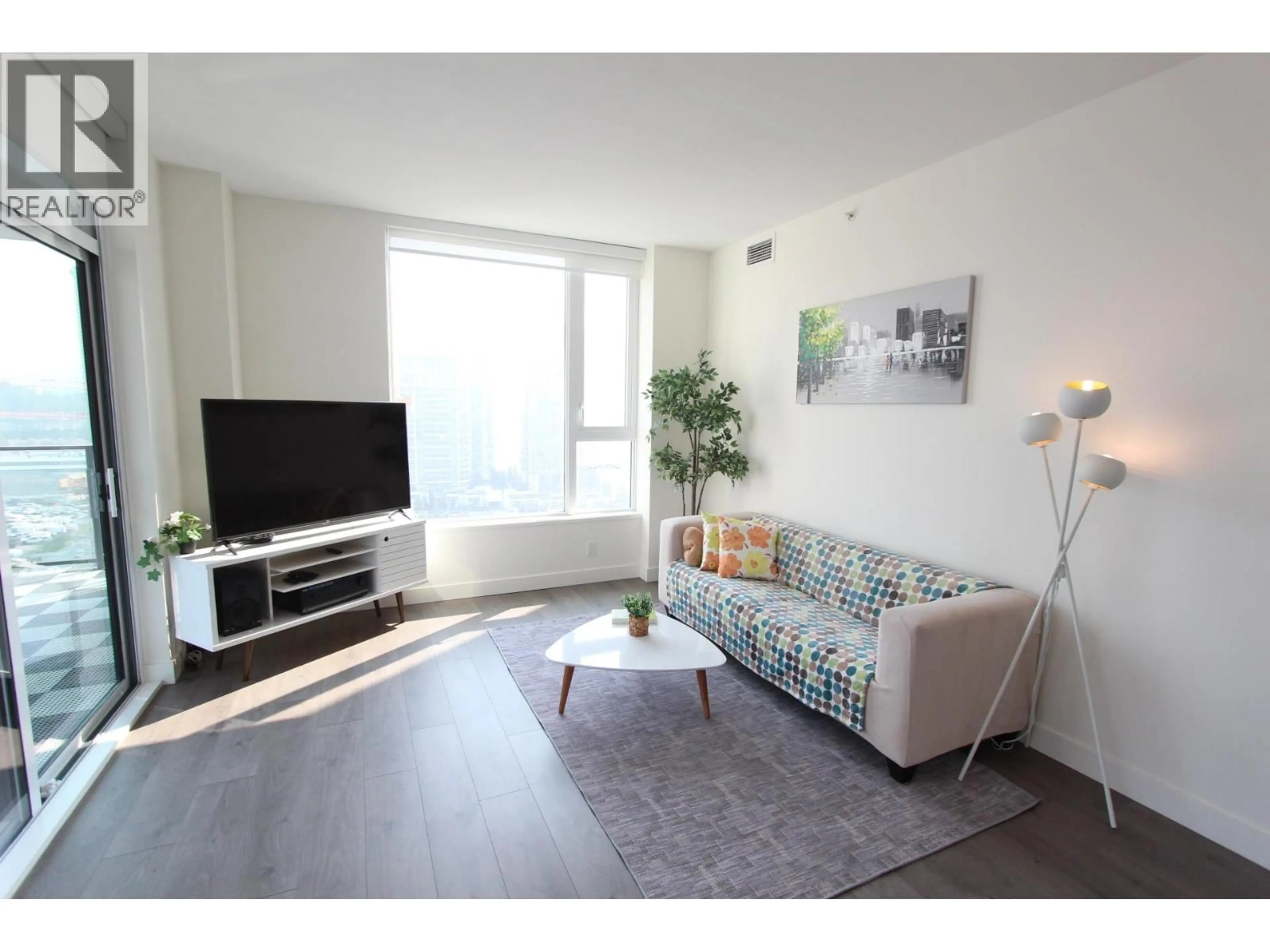 Living room with furniture, unknown for 1401 - 4465 JUNEAU STREET, Burnaby British Columbia V5C0L8