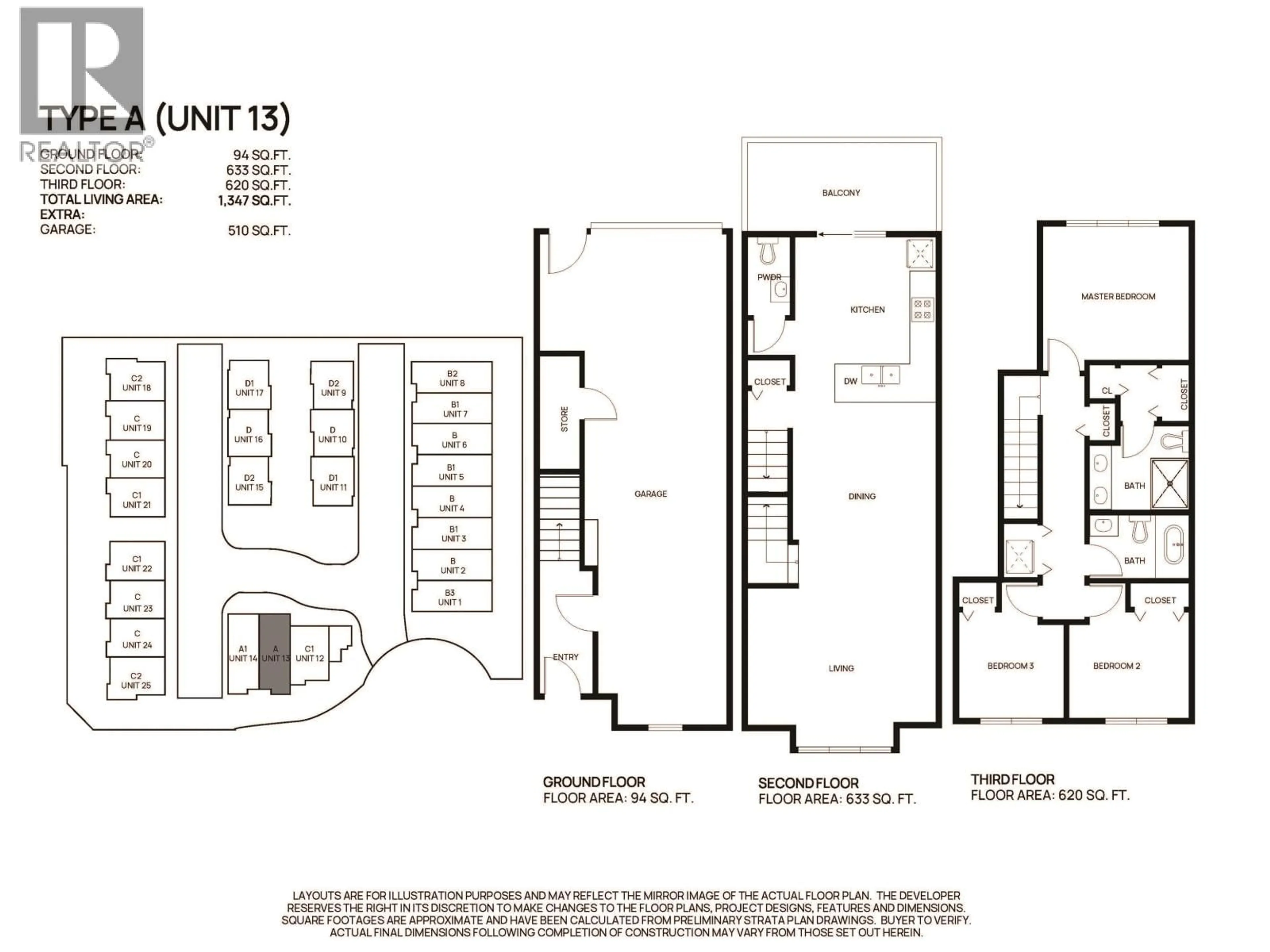 Floor plan for 13 - 22811 MCLEAN AVENUE, Richmond British Columbia V6V0B8
