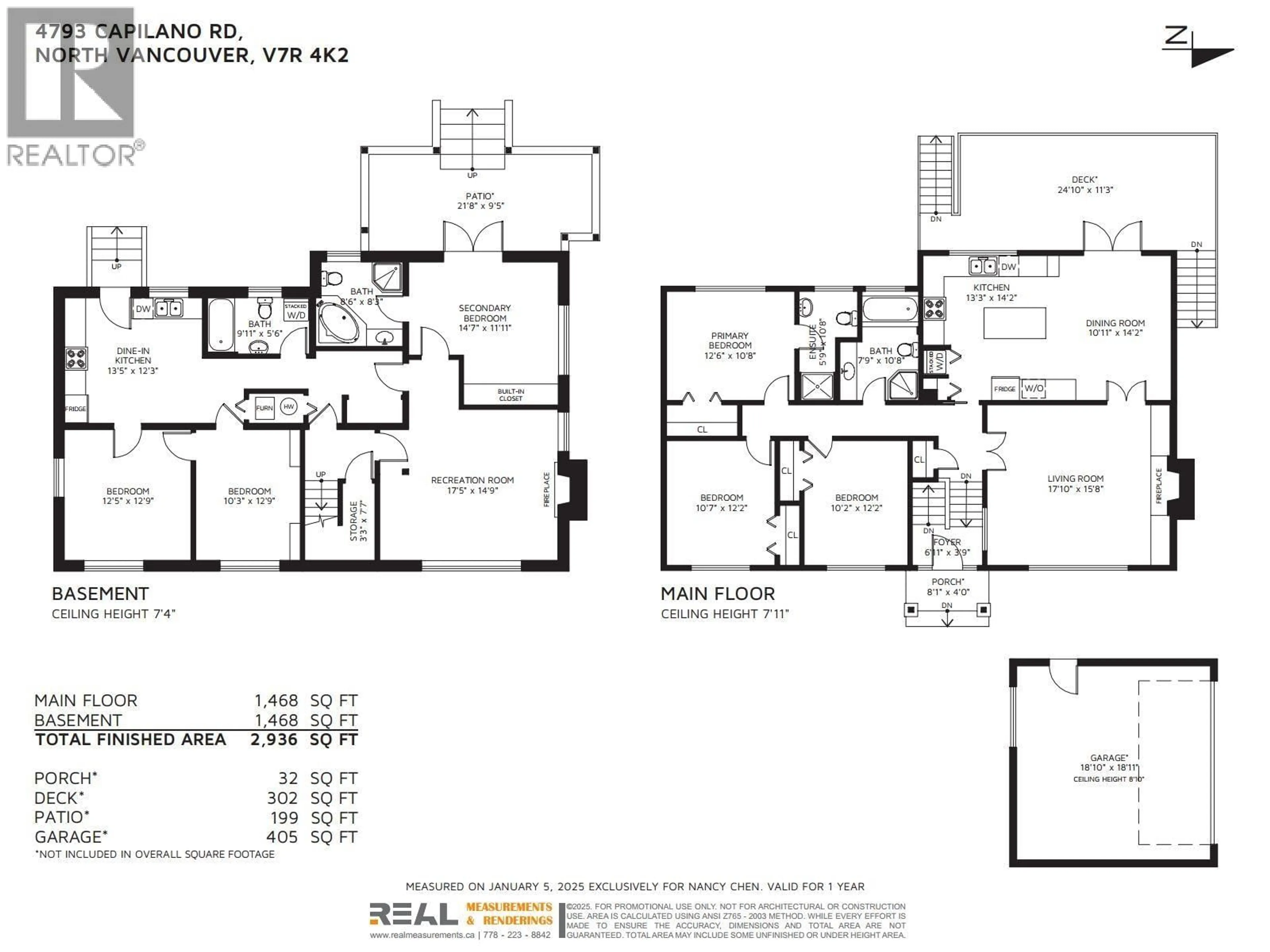 Floor plan for 4793 CAPILANO ROAD, North Vancouver British Columbia V7R4K2