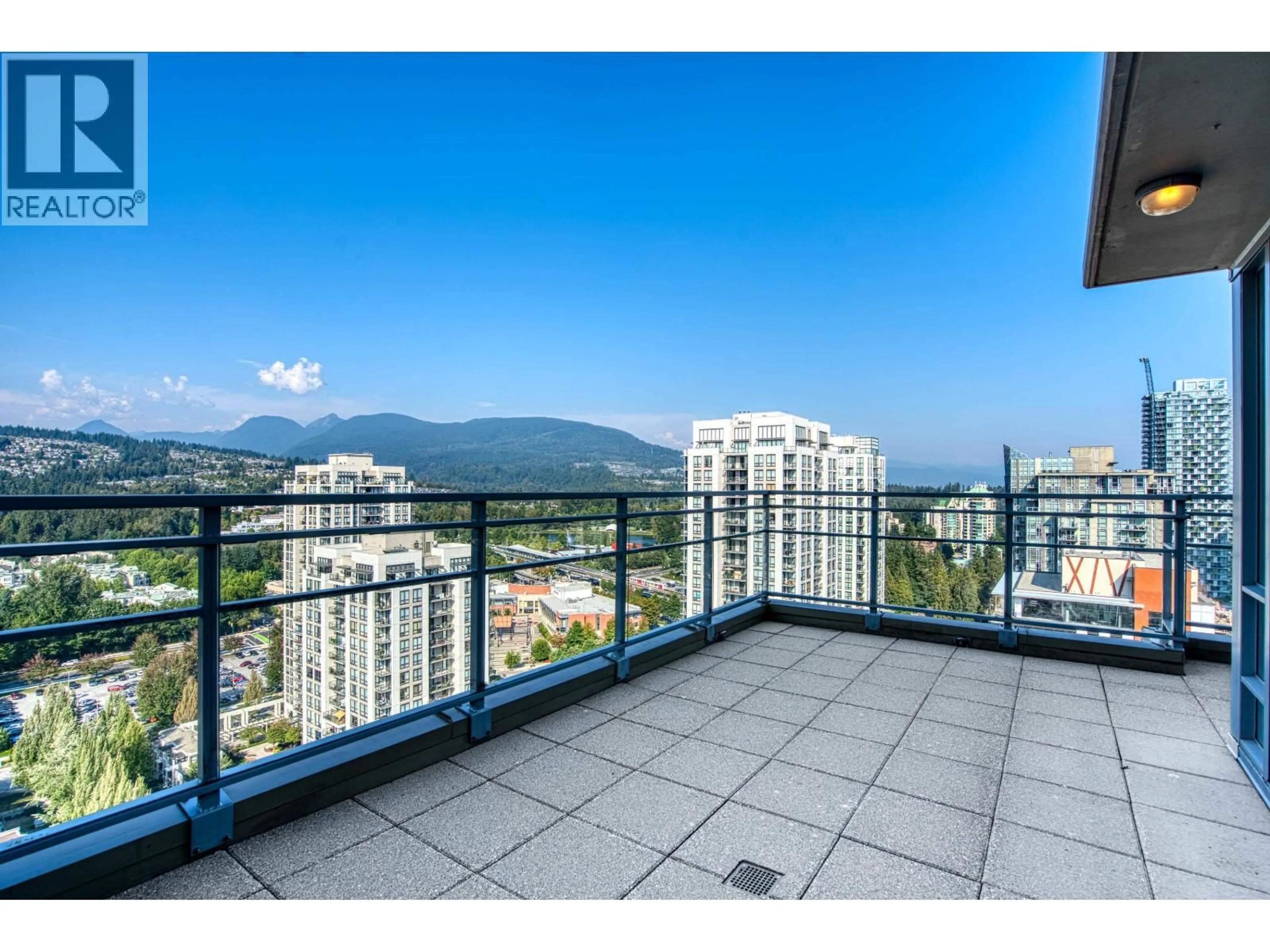 Balcony in the apartment, mountain view for 3104 - 2978 GLEN DRIVE, Coquitlam British Columbia V3B0C3