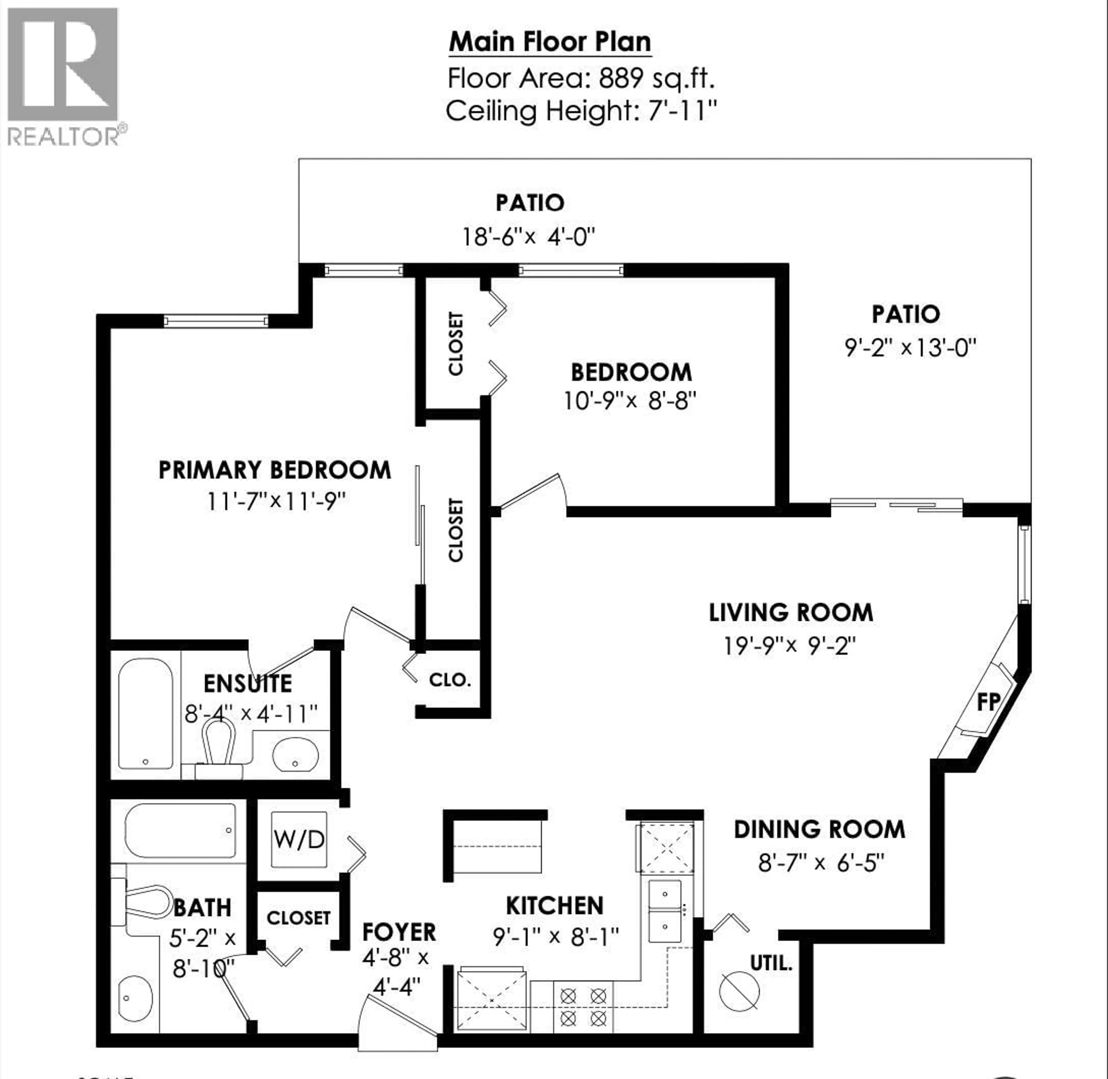 Floor plan for 301 - 3128 FLINT STREET, Port Coquitlam British Columbia V3B4J1