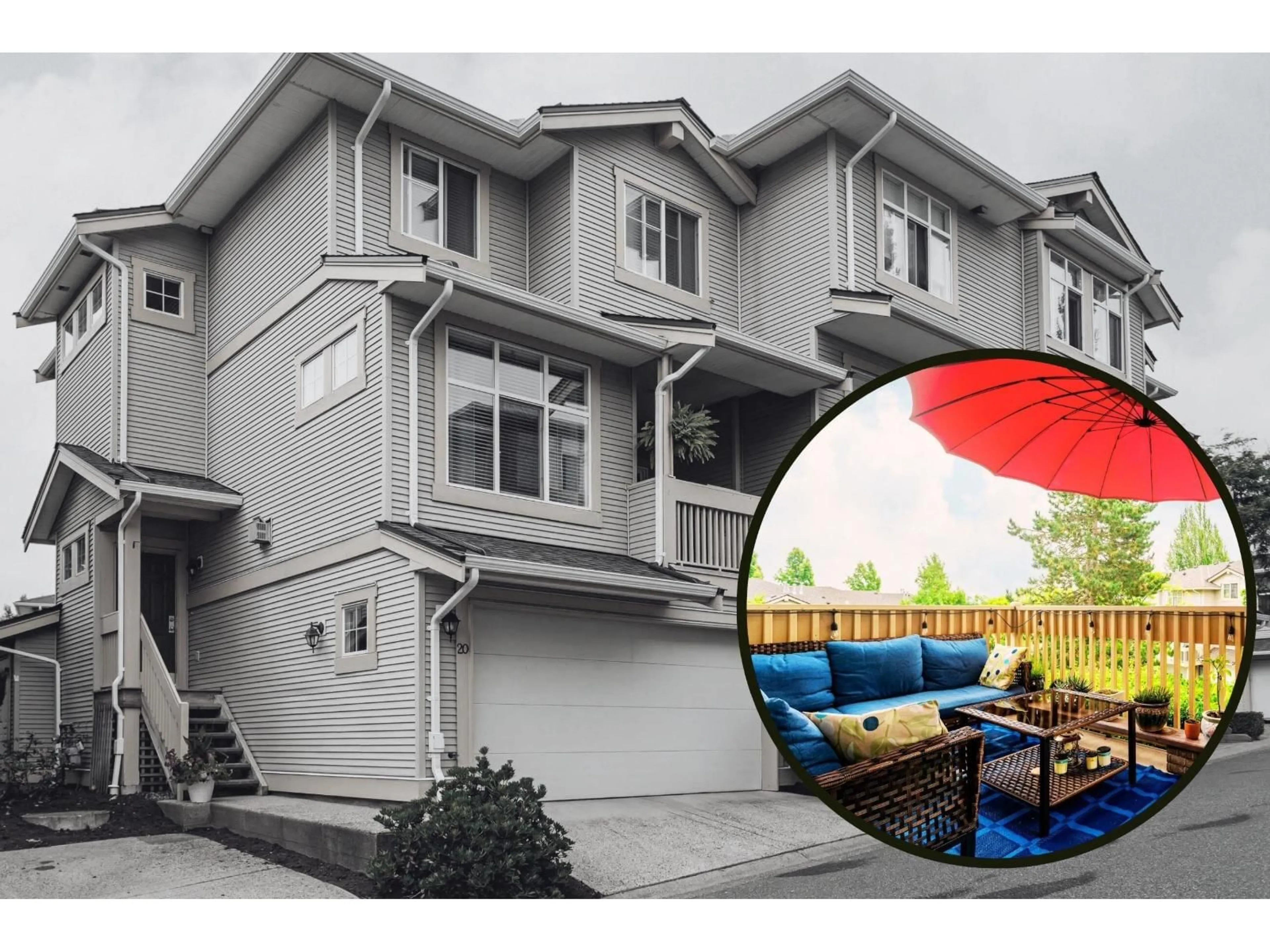 Home with vinyl exterior material, street for 20 - 14959 58, Surrey British Columbia V3S9Y9