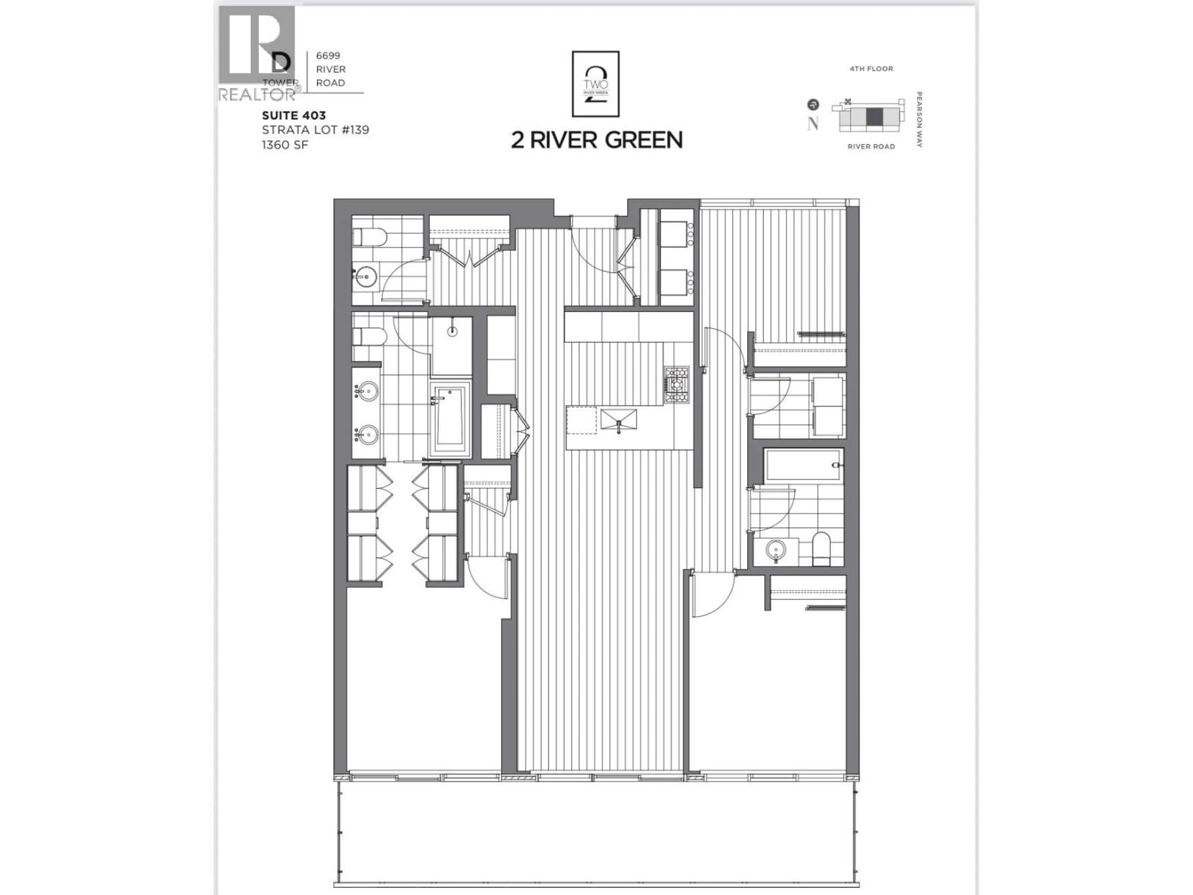 Floor plan for 403 - 6699 RIVER ROAD, Richmond British Columbia V7C0E6