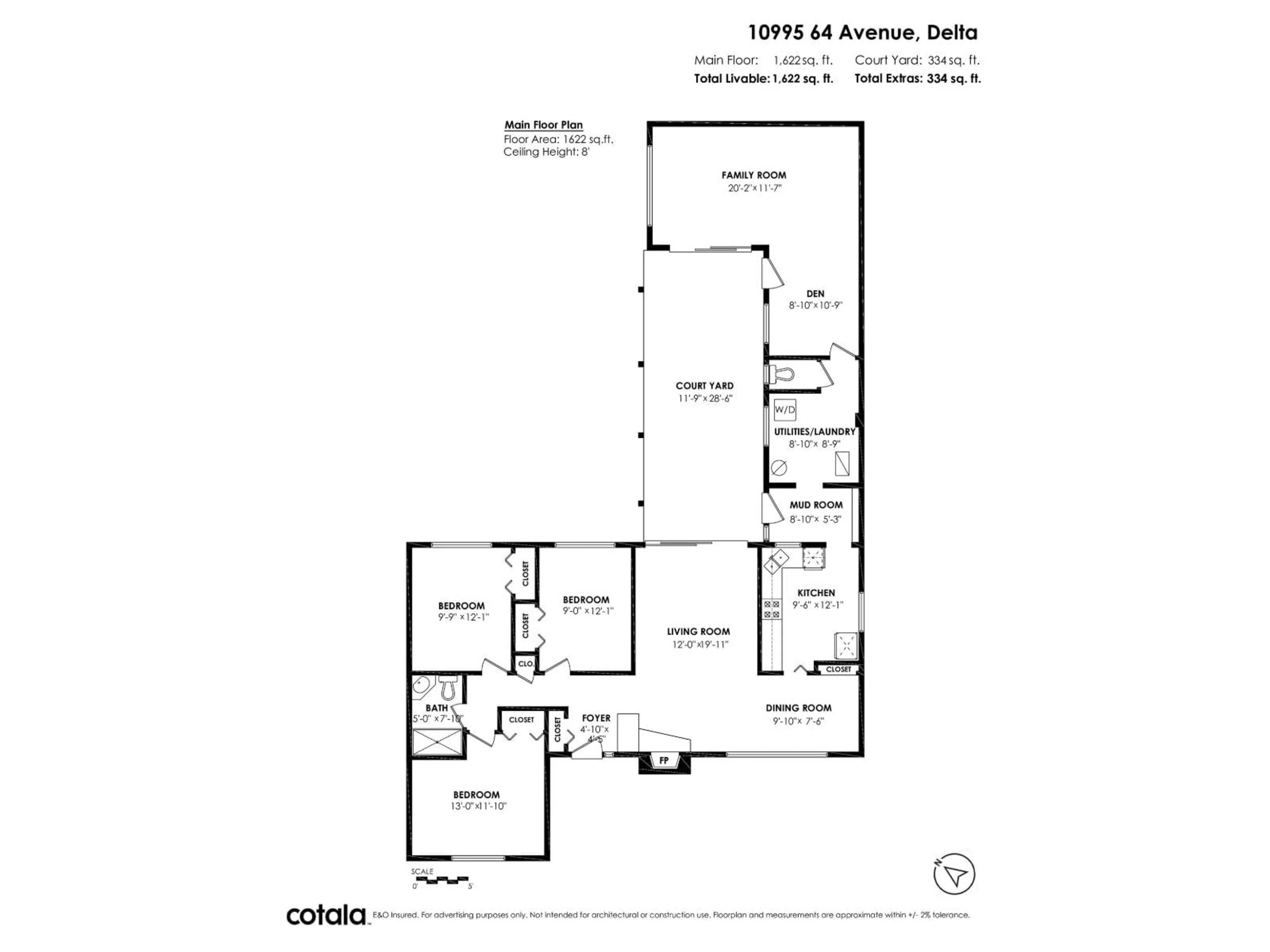 Floor plan for 10995 64, Delta British Columbia V4E1C3