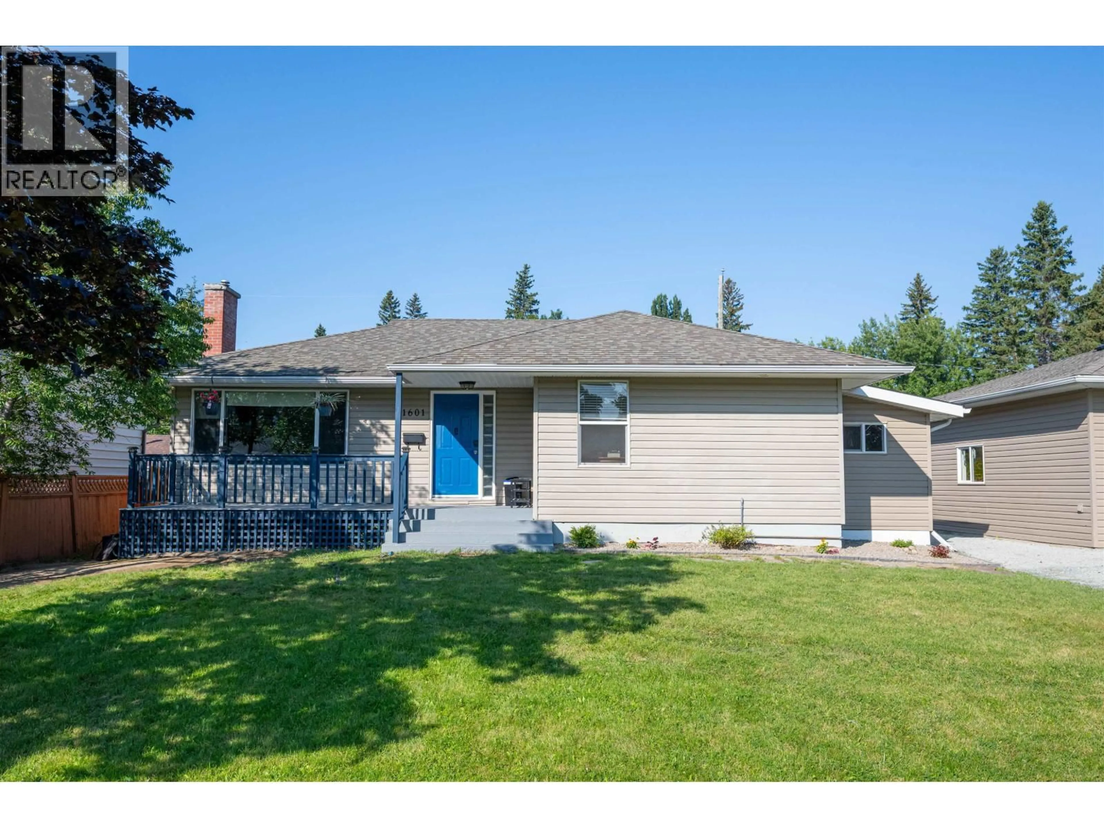 Home with vinyl exterior material, street for 1601 GORSE STREET, Prince George British Columbia V2L1G5