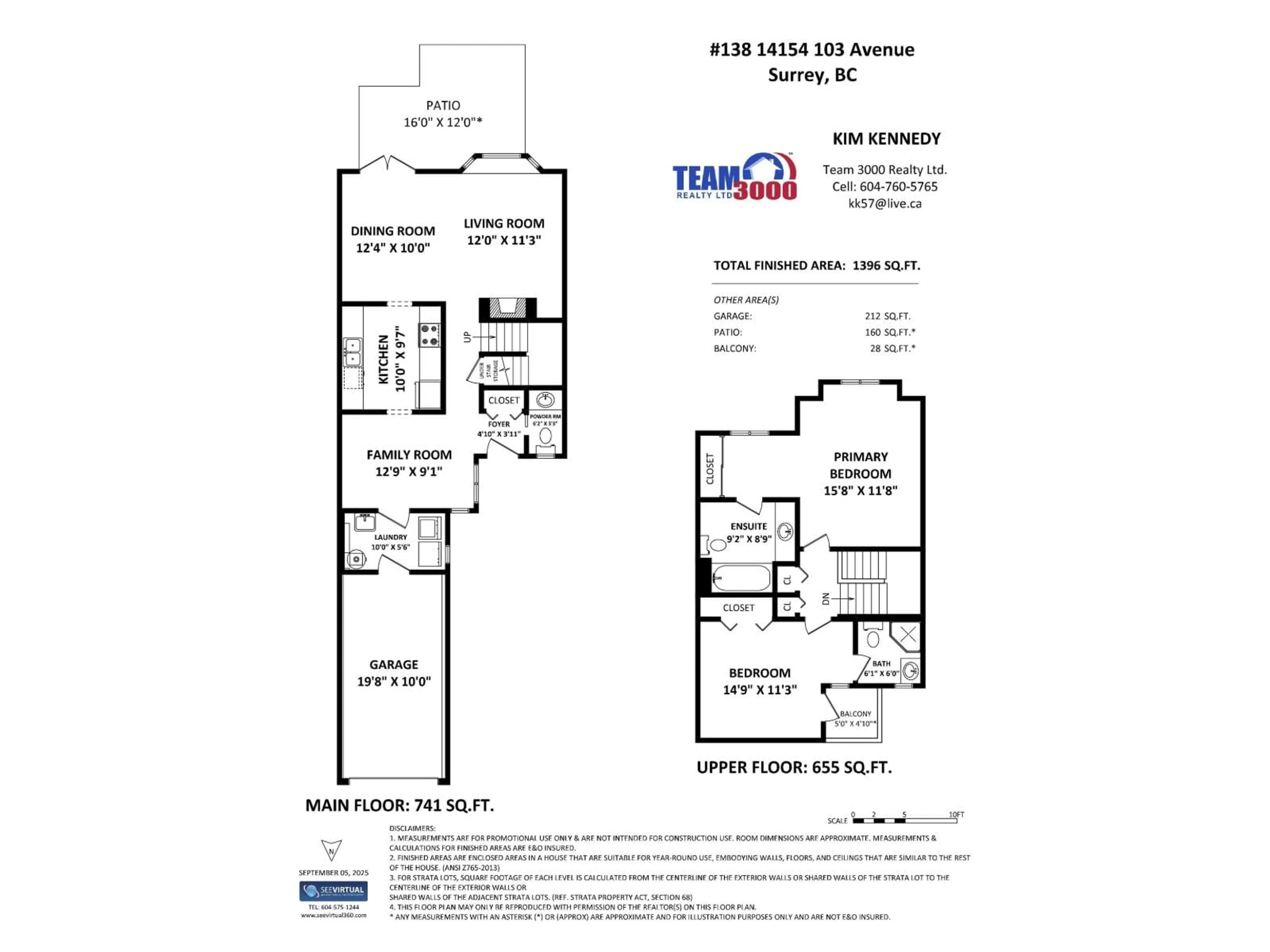 Floor plan for 138 - 14154 103, Surrey British Columbia V3T4Z6