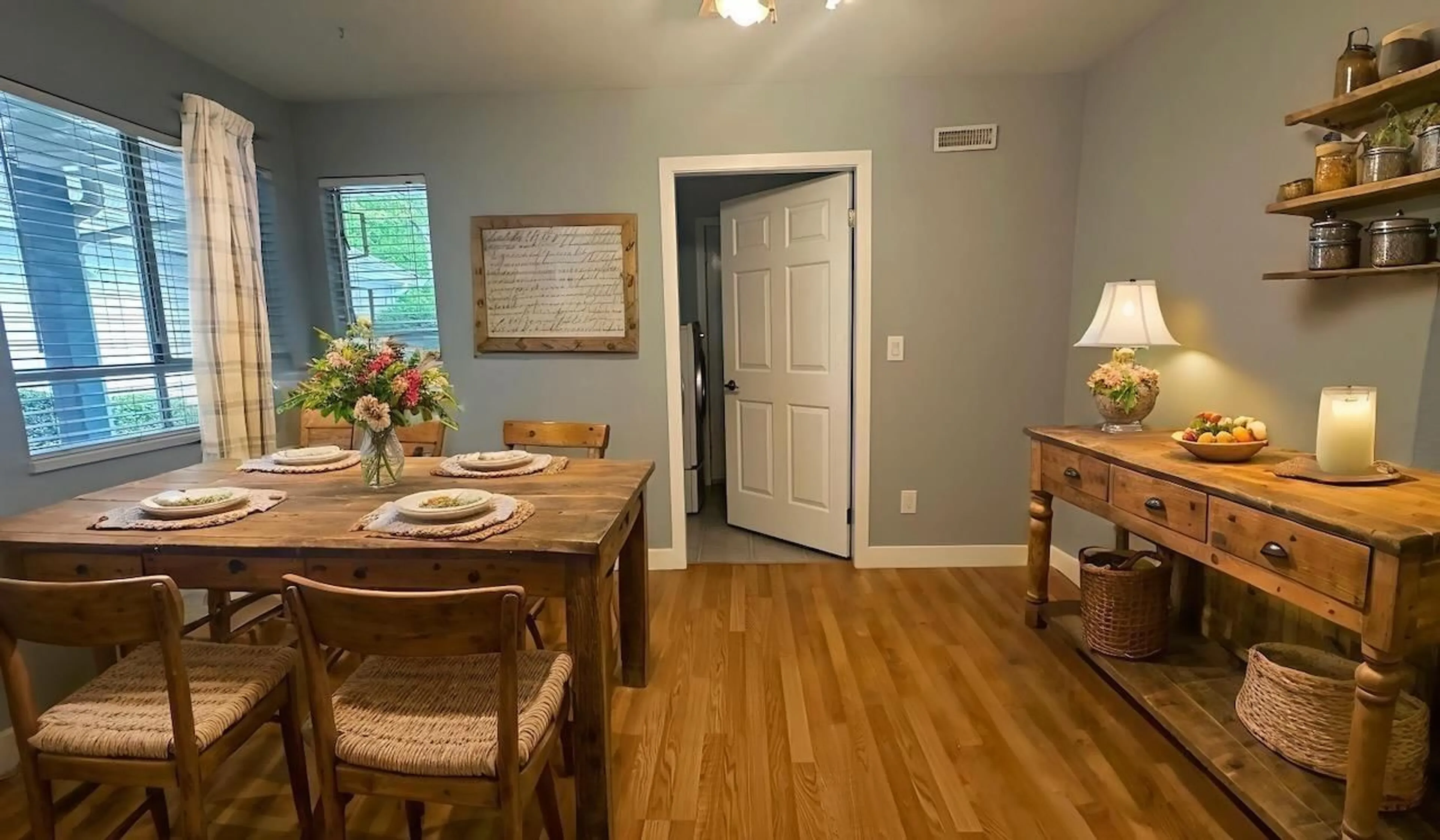 Dining room, wood/laminate floor for 138 - 14154 103, Surrey British Columbia V3T4Z6