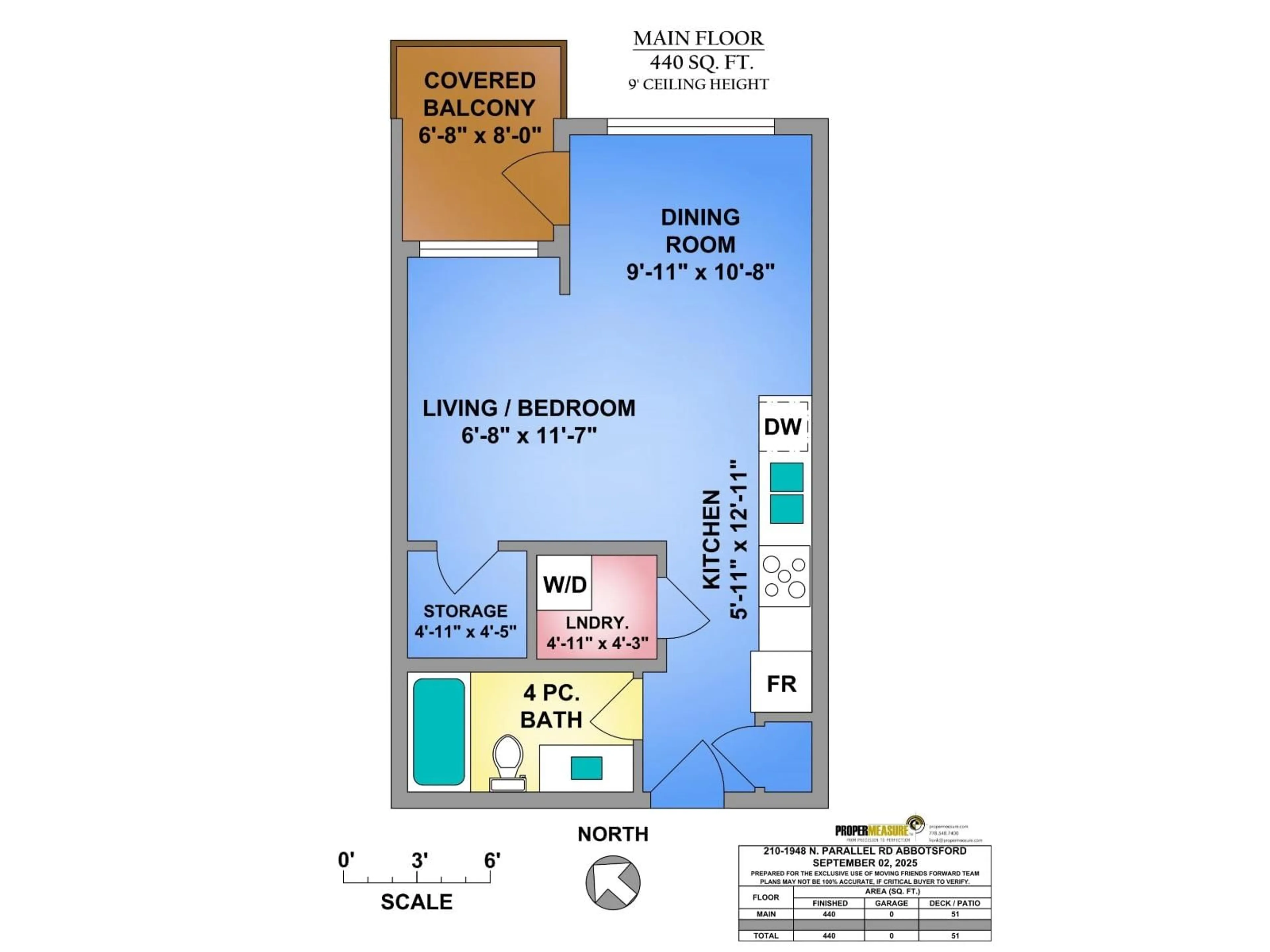 Floor plan for 210 - 1948 NORTH PARALLEL, Abbotsford British Columbia V3G0H2