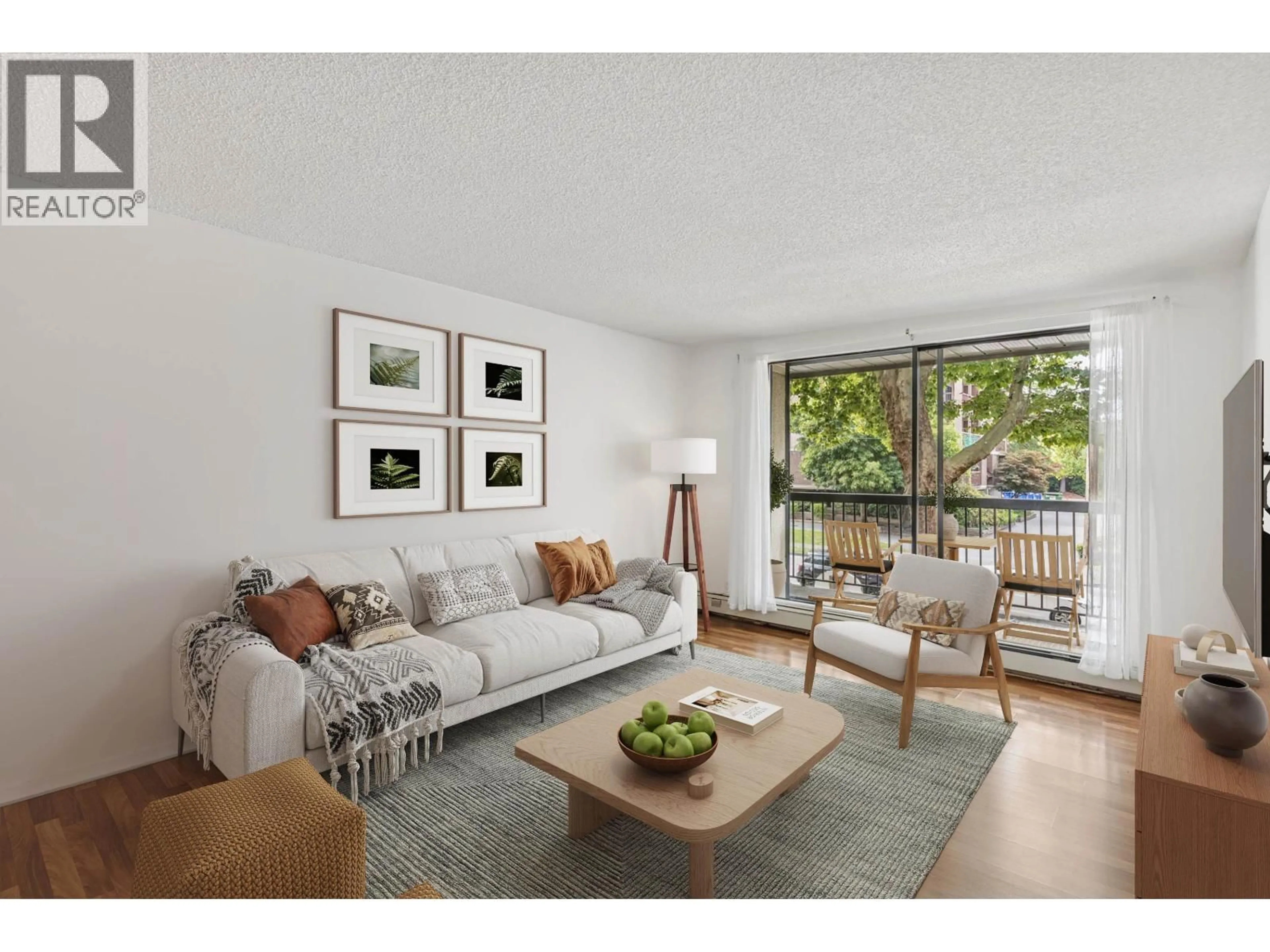 Living room with furniture, wood/laminate floor for 120 - 8511 ACKROYD ROAD, Richmond British Columbia V6X3E7